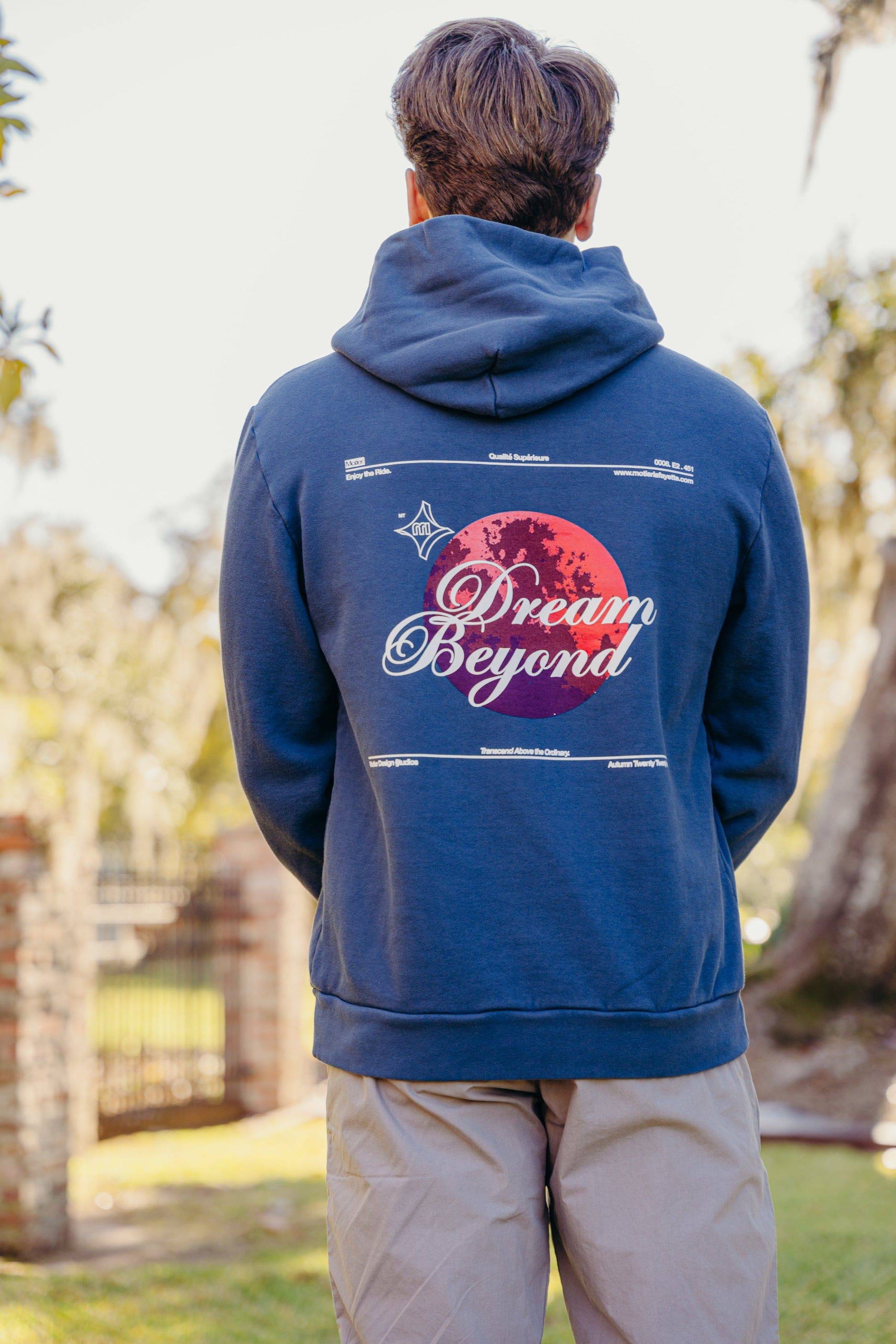 The Dream Beyond Luxe Hoodie (Navy) - Motier Lafayette 