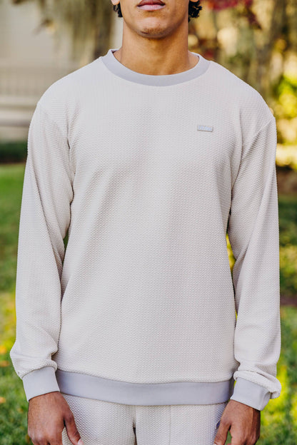 The CloudKnit Crewneck (Moonbeam) - Motier Lafayette 