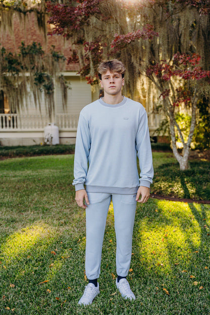 The CloudKnit Crewneck (Skyway) - Motier Lafayette 