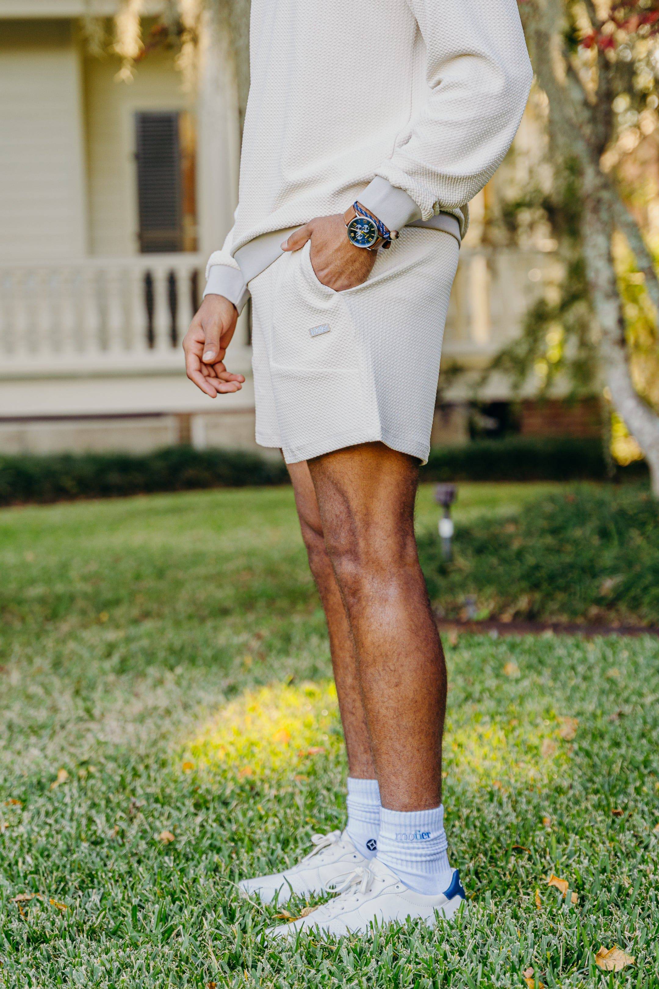 The CloudKnit Shorts (Moonbeam) - Motier Lafayette 