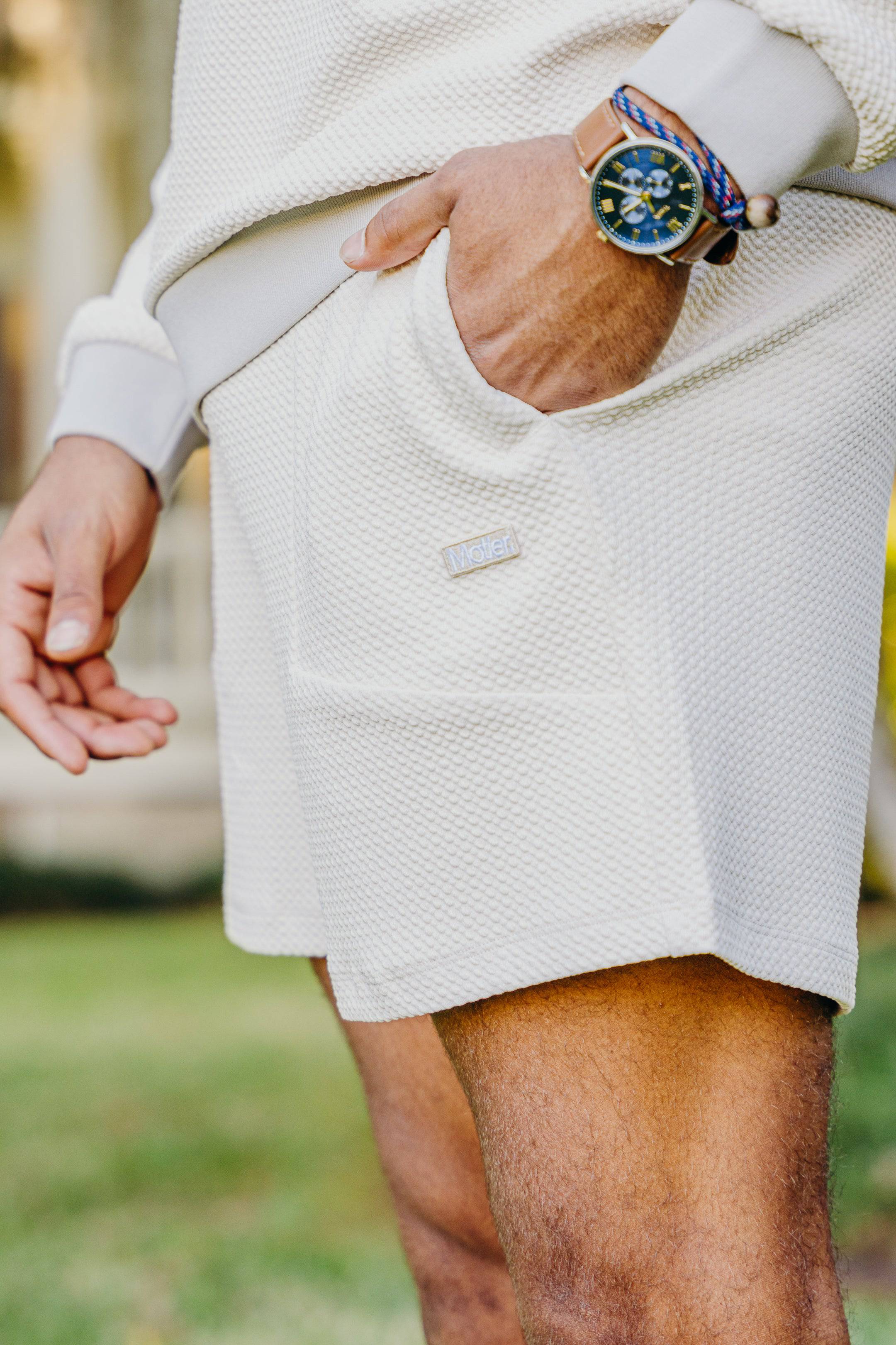 The CloudKnit Shorts (Moonbeam) - Motier Lafayette 