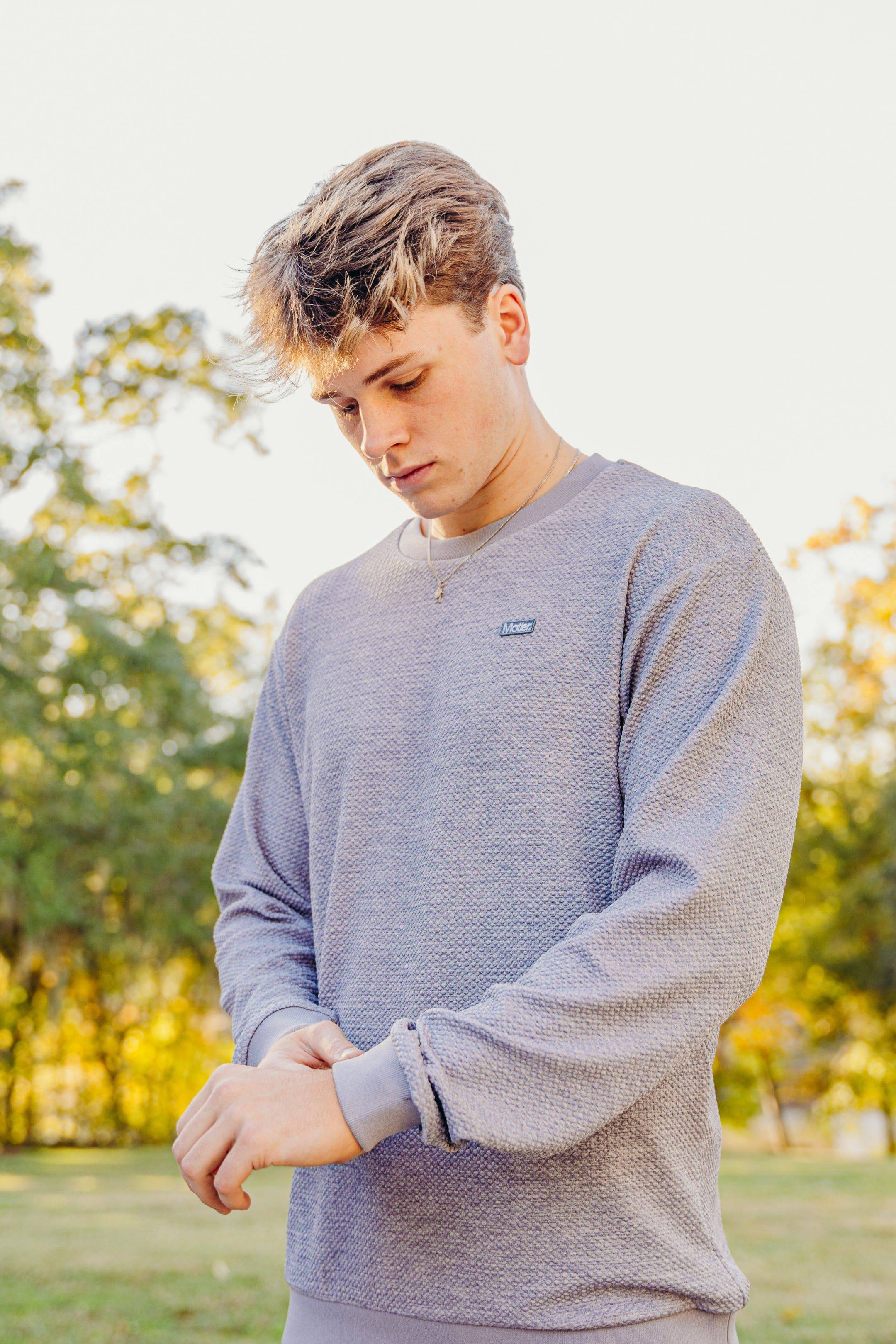 The CloudKnit Crewneck (Flintstone) - Motier Lafayette 