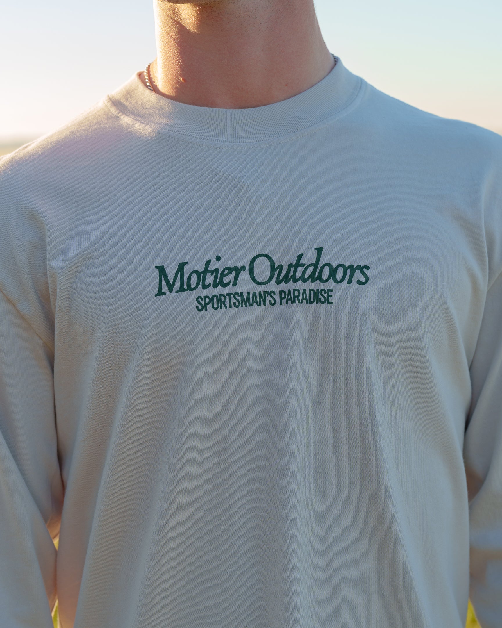 Duck Stamp L/S Luxe Tee (White Sand)