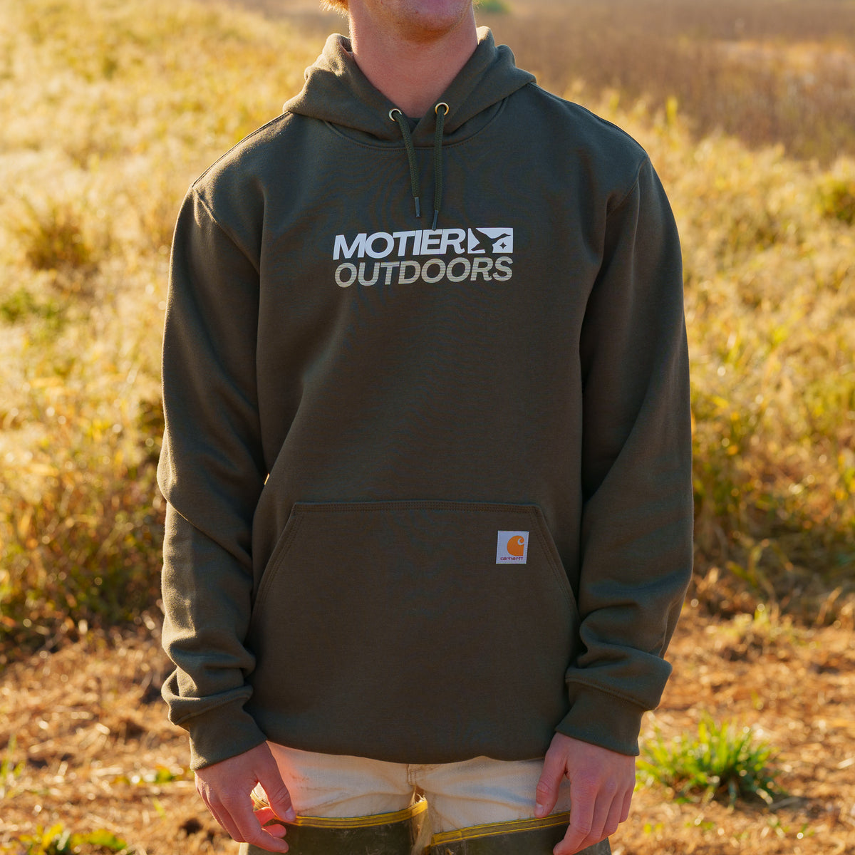 Motier Fieldmark Carhartt Hoodie (Marsh Green)