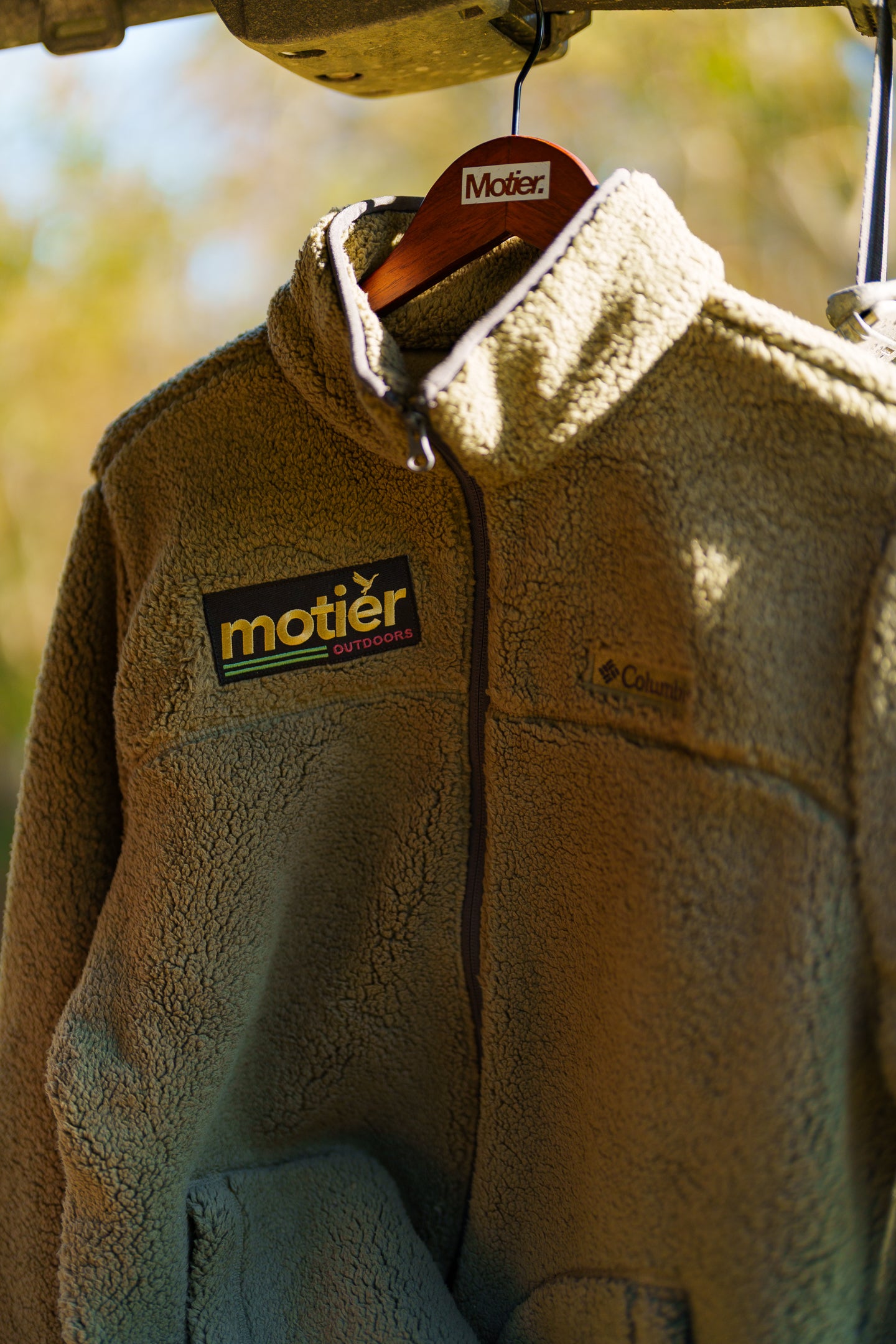 The Motier Outdoors Sherpa Full-Zip Fleece Jacket (Moss Green)