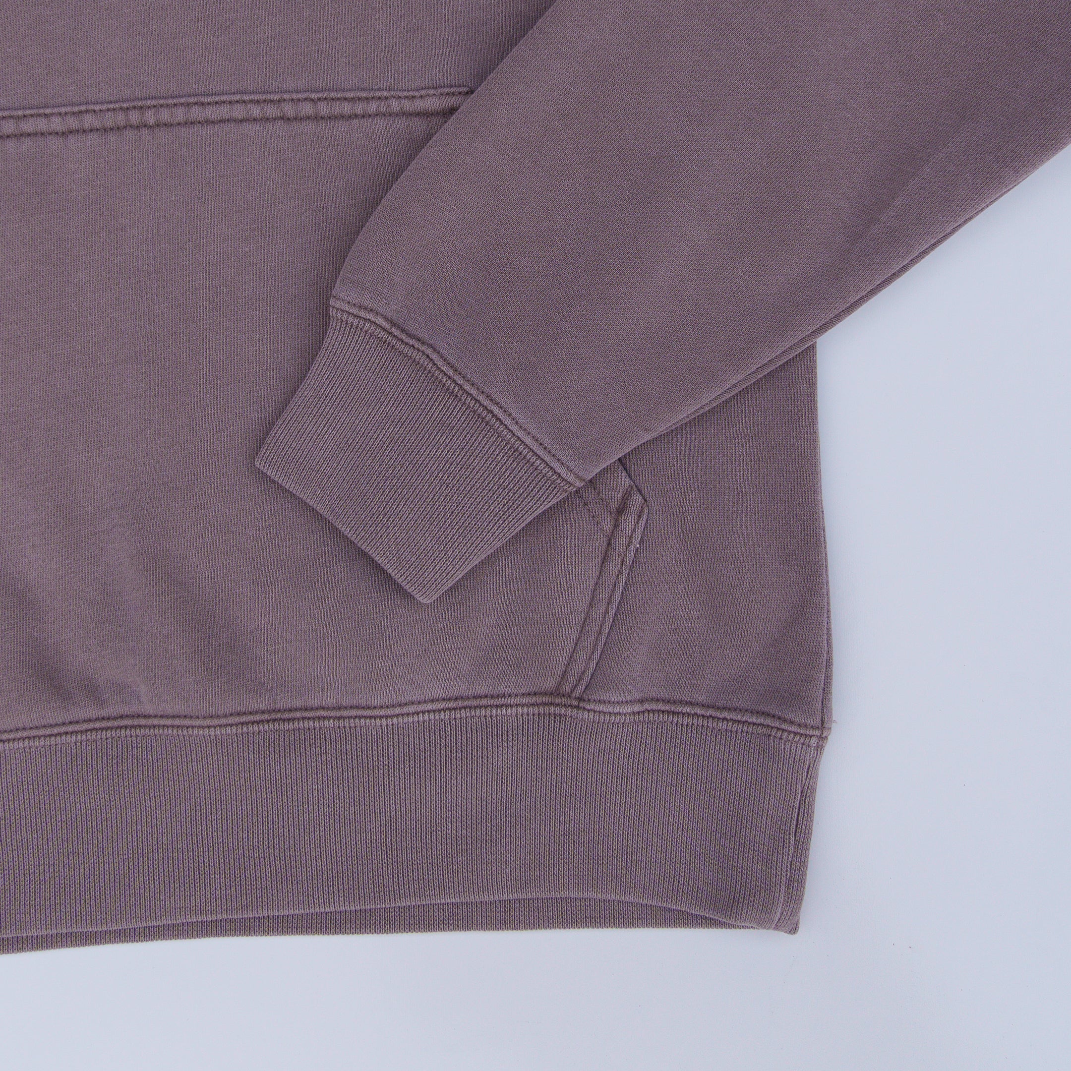 Grand Script Embroidered Luxe Hoodie (Faded Grey)