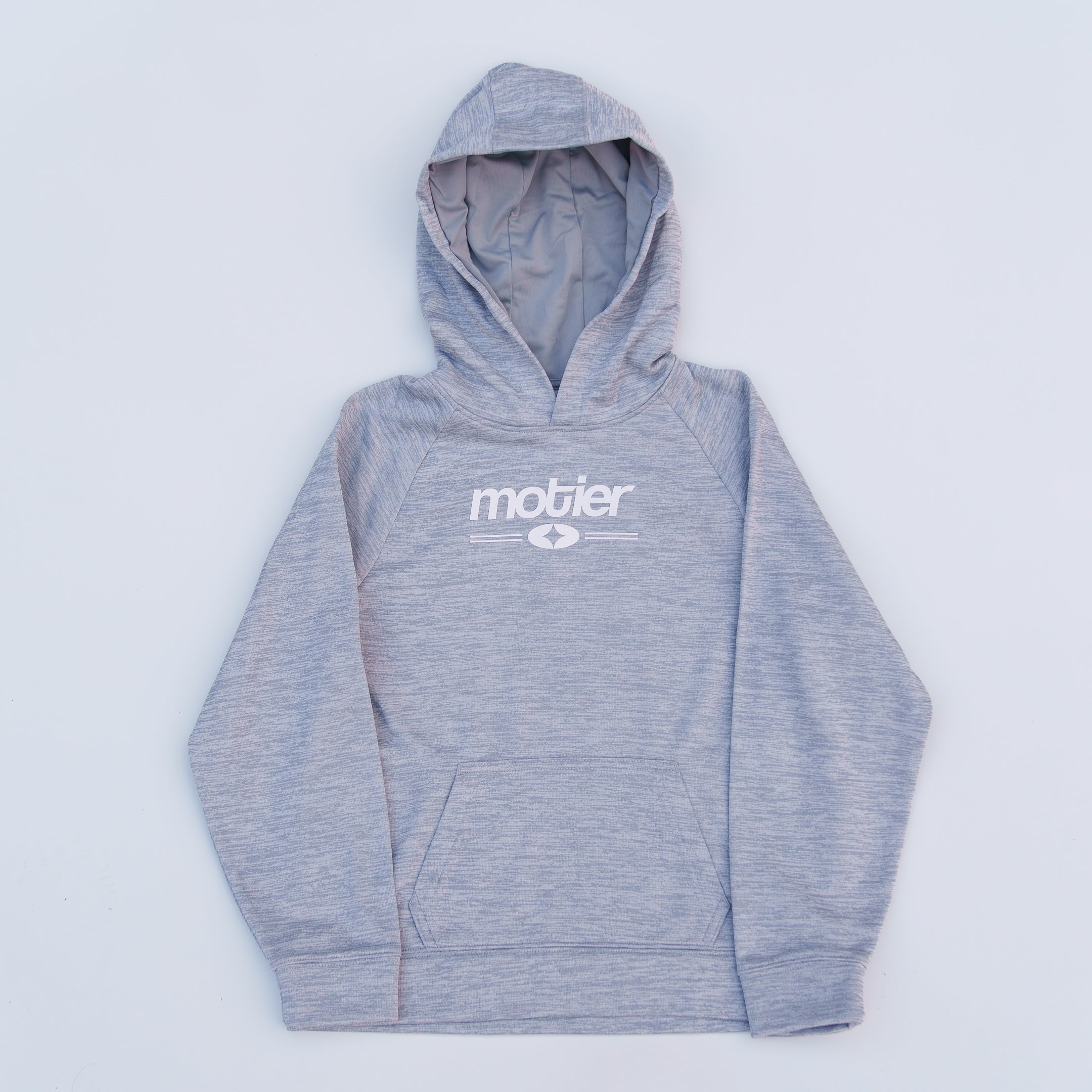 The Motier Youth Refined Performance Hoodie (Grey Heather)