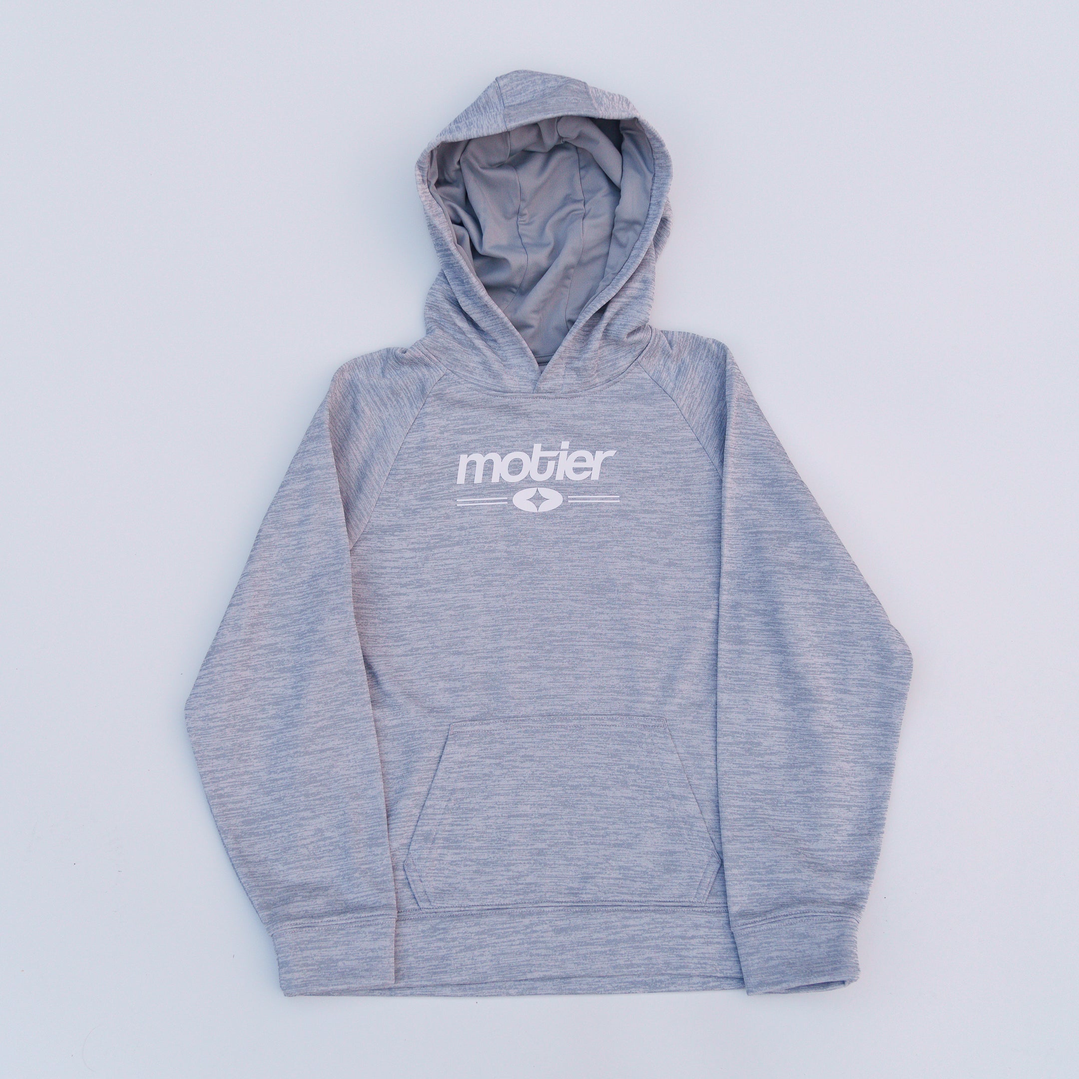 The Motier Youth Refined Performance Hoodie (Grey Heather)
