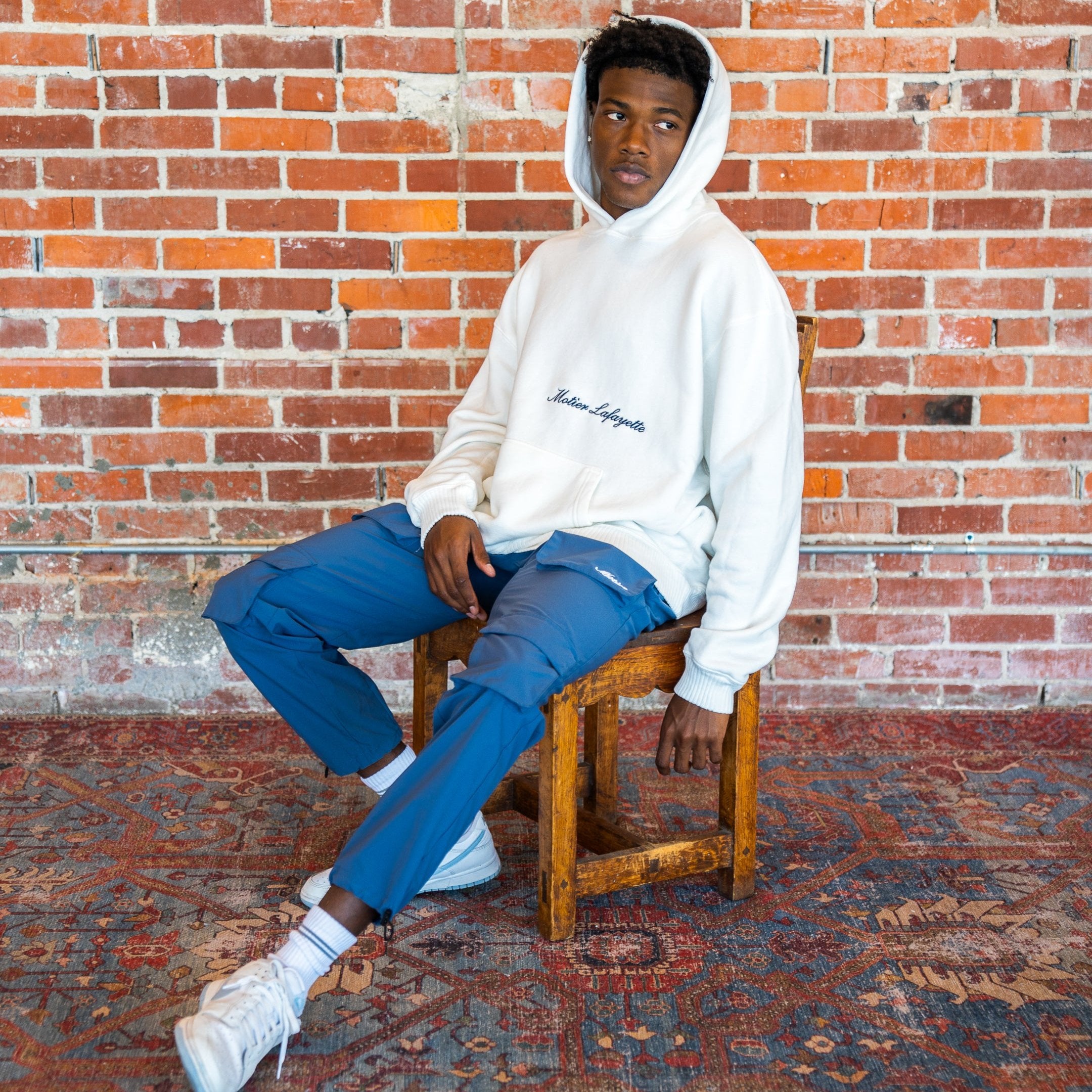 The Ellington Vintage Luxe Hoodie (Blanc) - Motier Lafayette 