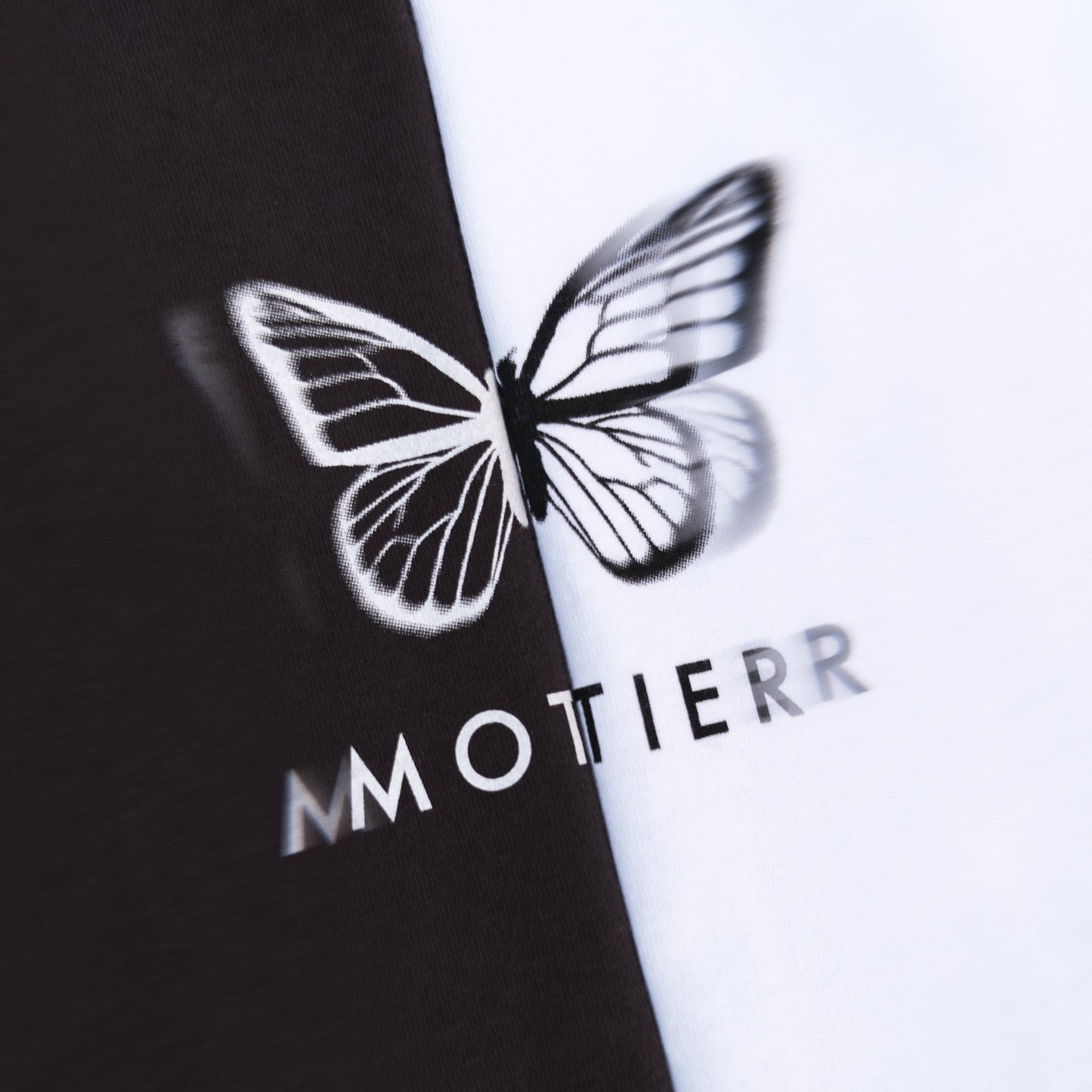 The Blur Butterfly Luxe Tee (White) - Motier Lafayette 