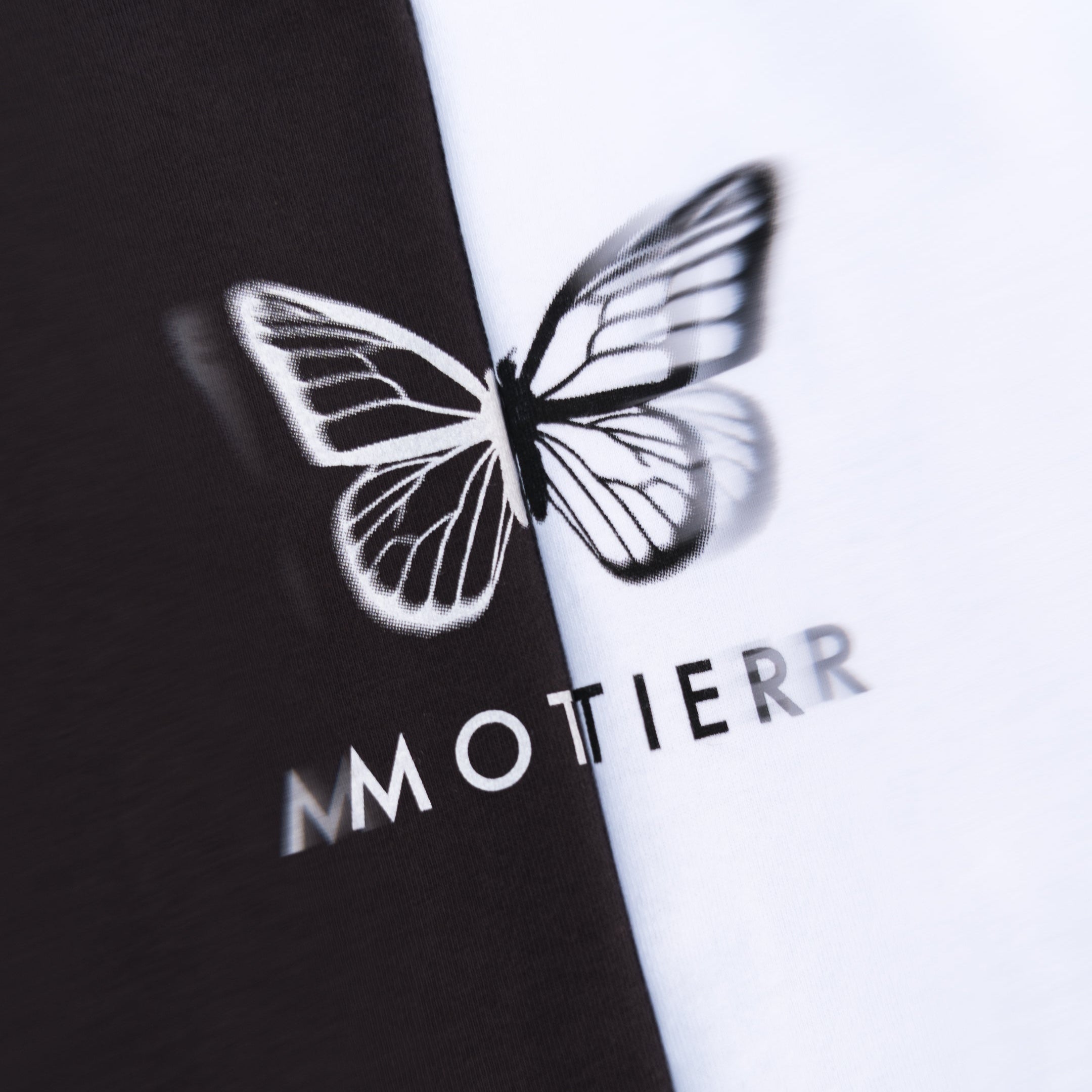 The Blur Butterfly Luxe Tee (White) - Motier Lafayette 