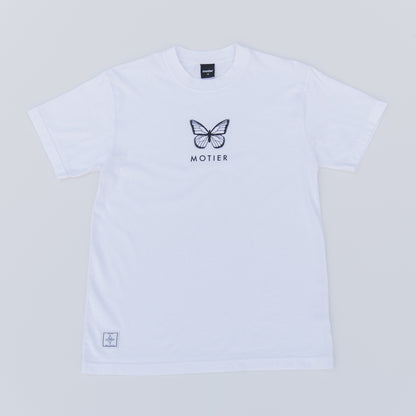 The Blur Butterfly Luxe Tee (White) - Motier Lafayette 