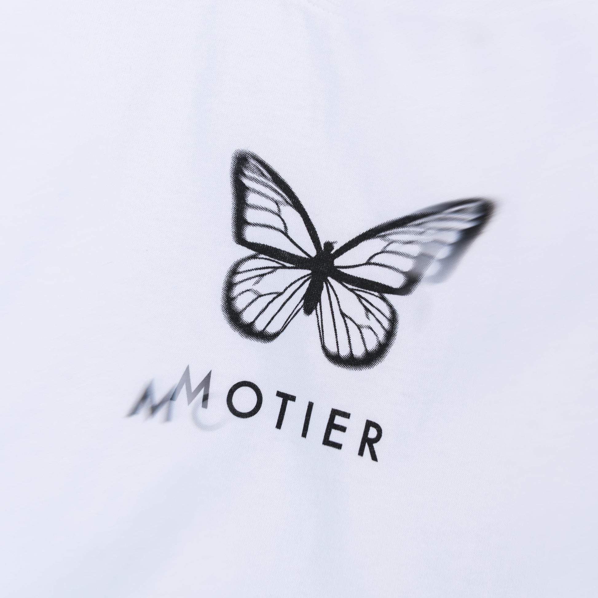 The Blur Butterfly Luxe Tee (White) - Motier Lafayette 