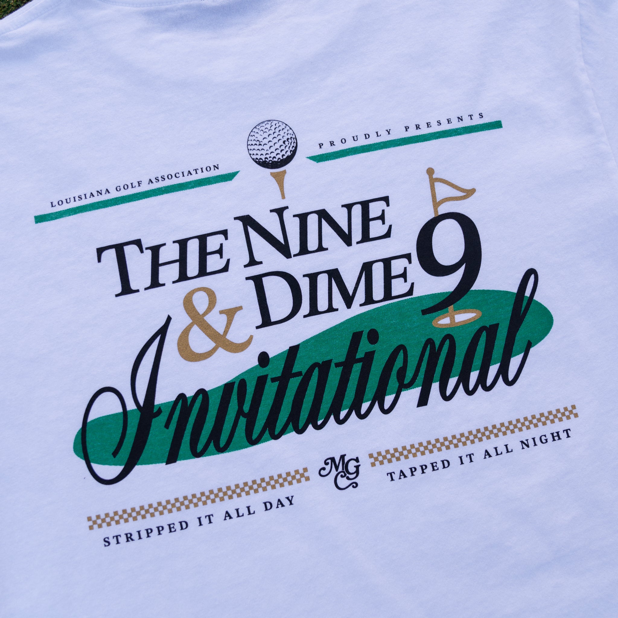 The 9 & Dime Invitational Luxe Tee (White) - Motier Lafayette 