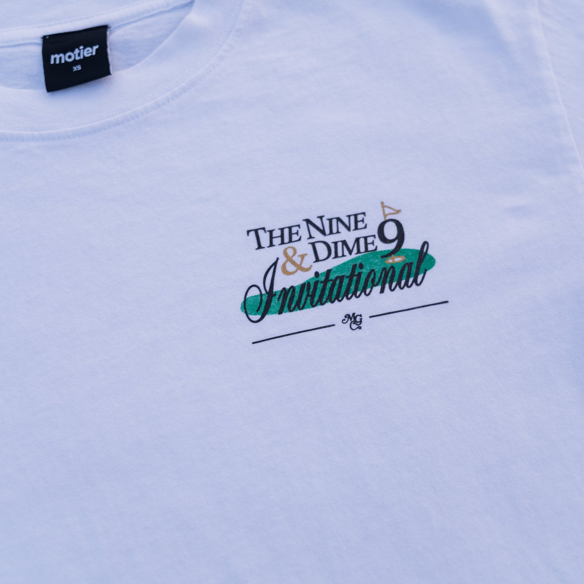 The 9 & Dime Invitational Luxe Tee (White) - Motier Lafayette 