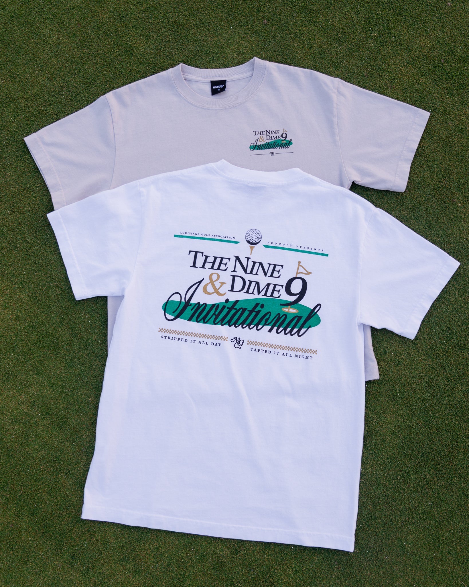 The 9 & Dime Invitational Luxe Tee (White) - Motier Lafayette 