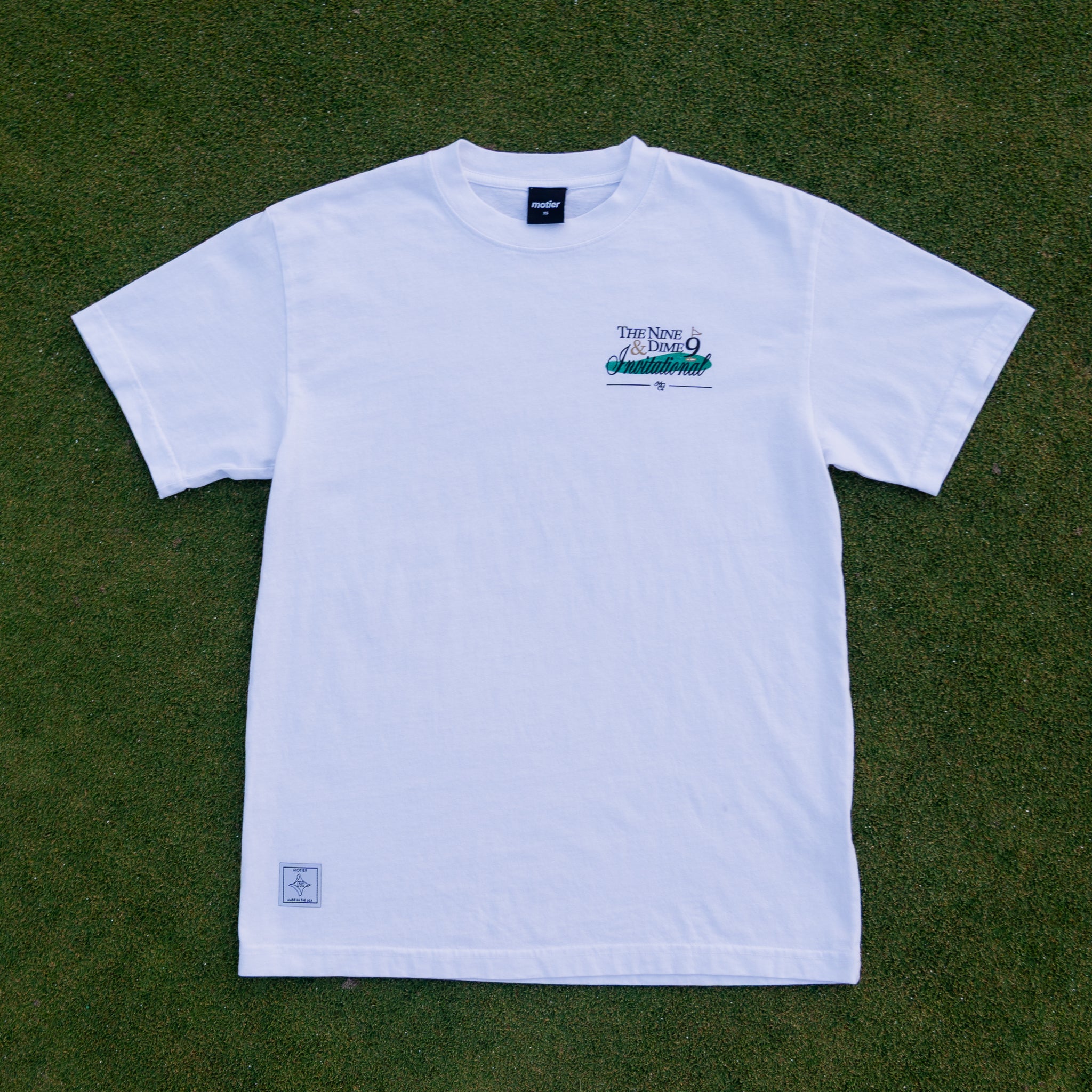 The 9 & Dime Invitational Luxe Tee (White) - Motier Lafayette 