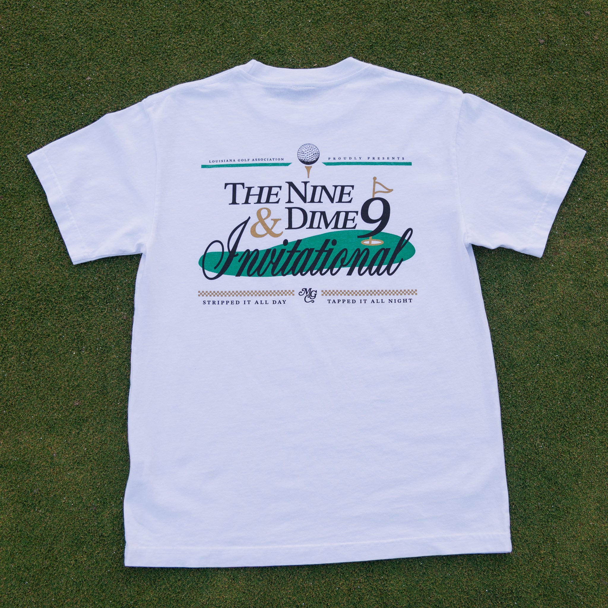 The 9 & Dime Invitational Luxe Tee (White) - Motier Lafayette 