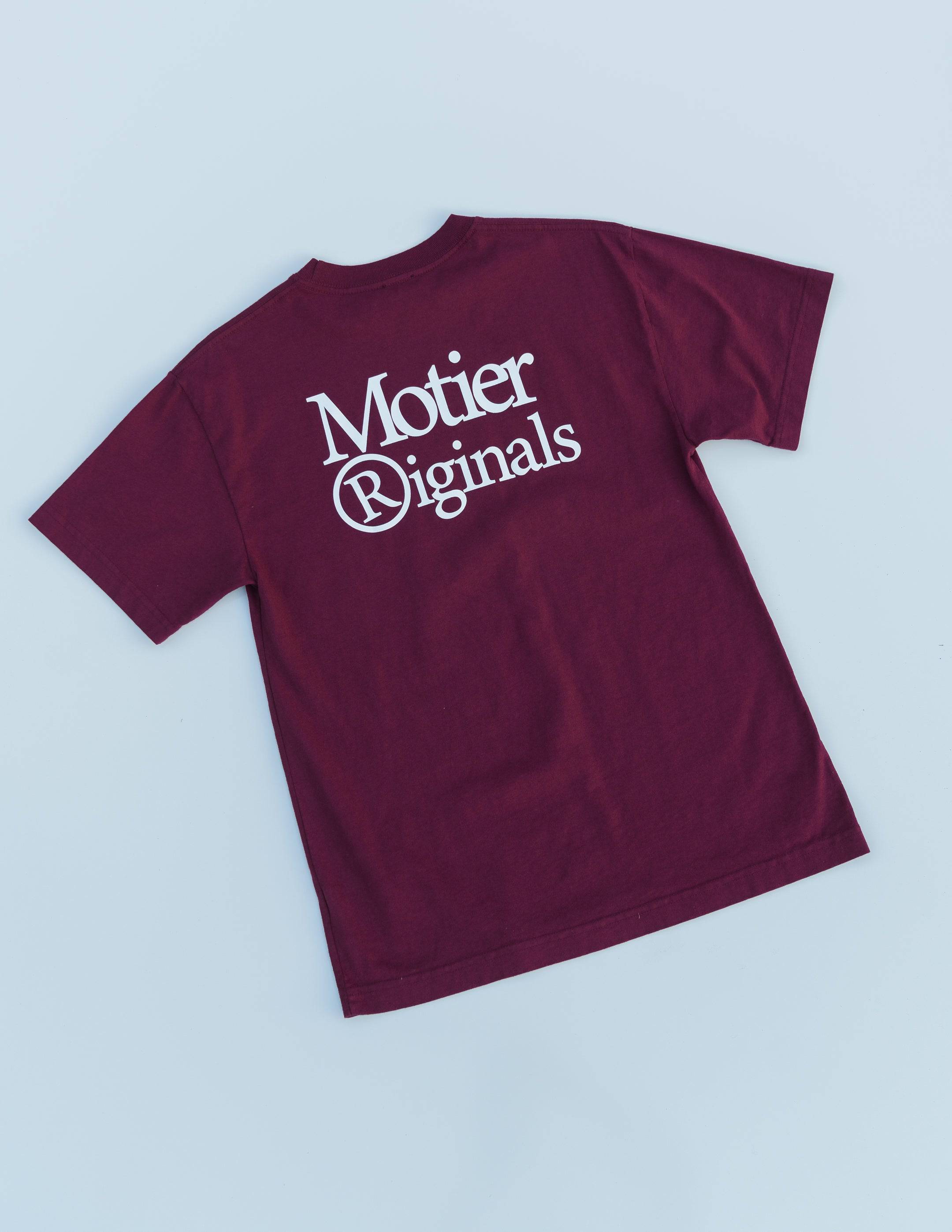 Motier Originals Luxe Tee (Maroon) - Motier Lafayette 