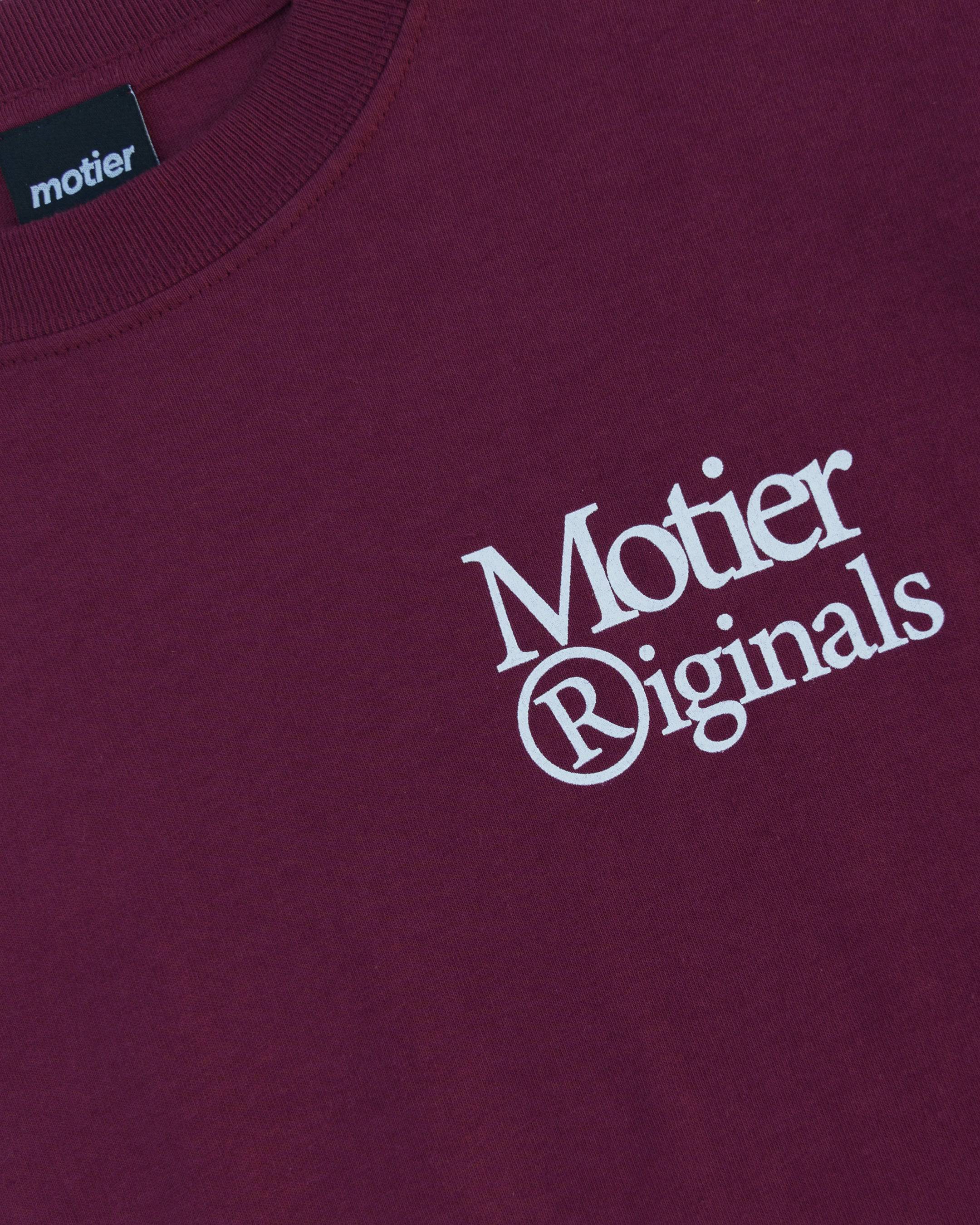 Motier Originals Luxe Tee (Maroon) - Motier Lafayette 