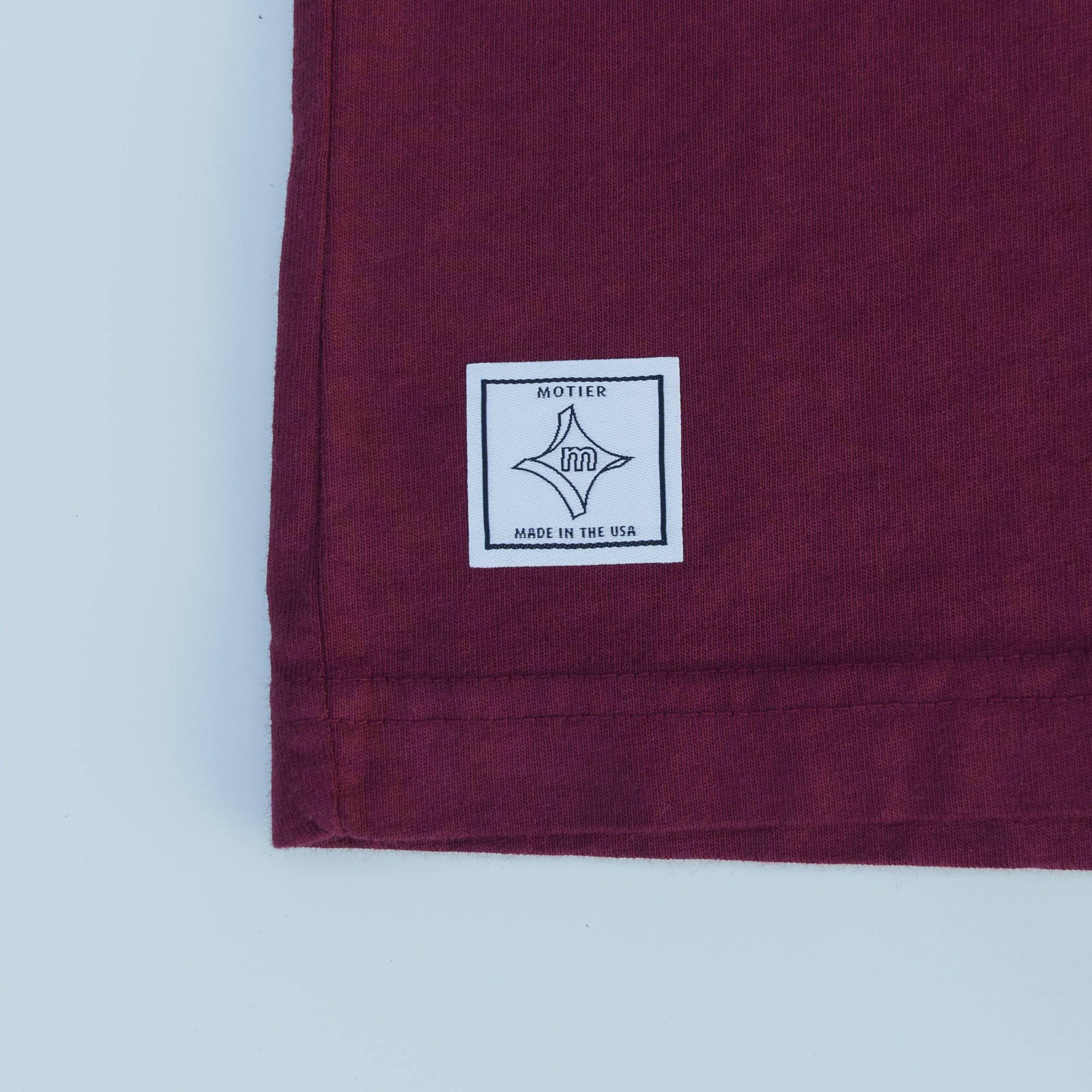 Motier Originals Luxe Tee (Maroon) - Motier Lafayette 