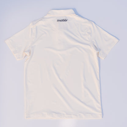 The Motier Tour Krewe Box Logo Polo (Off-White) - Motier Lafayette 