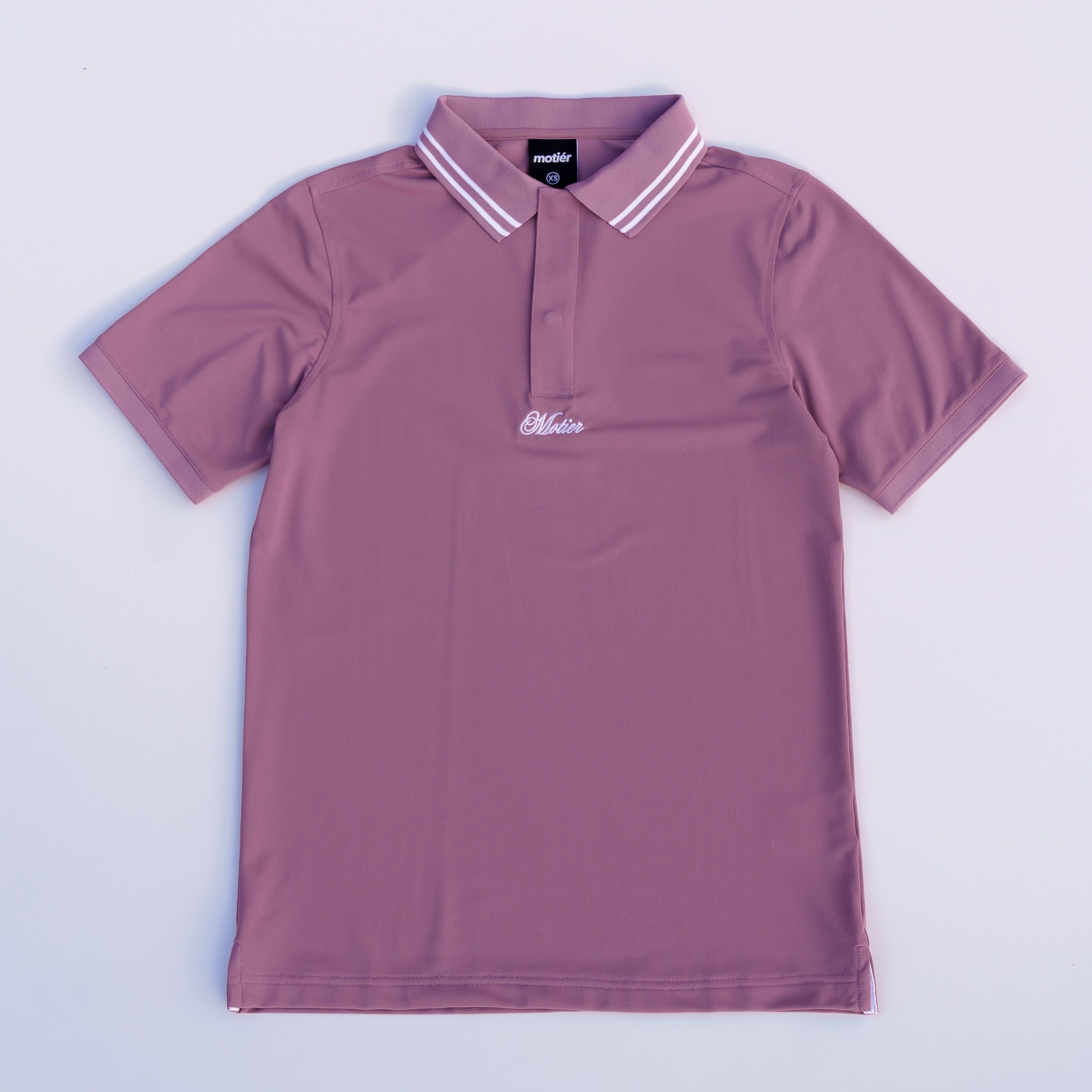 The Motier Pique Polo (Mulberry)