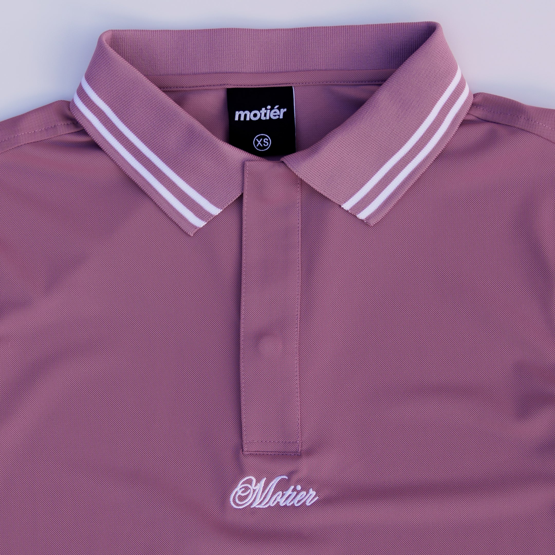 The Motier Pique Polo (Mulberry)