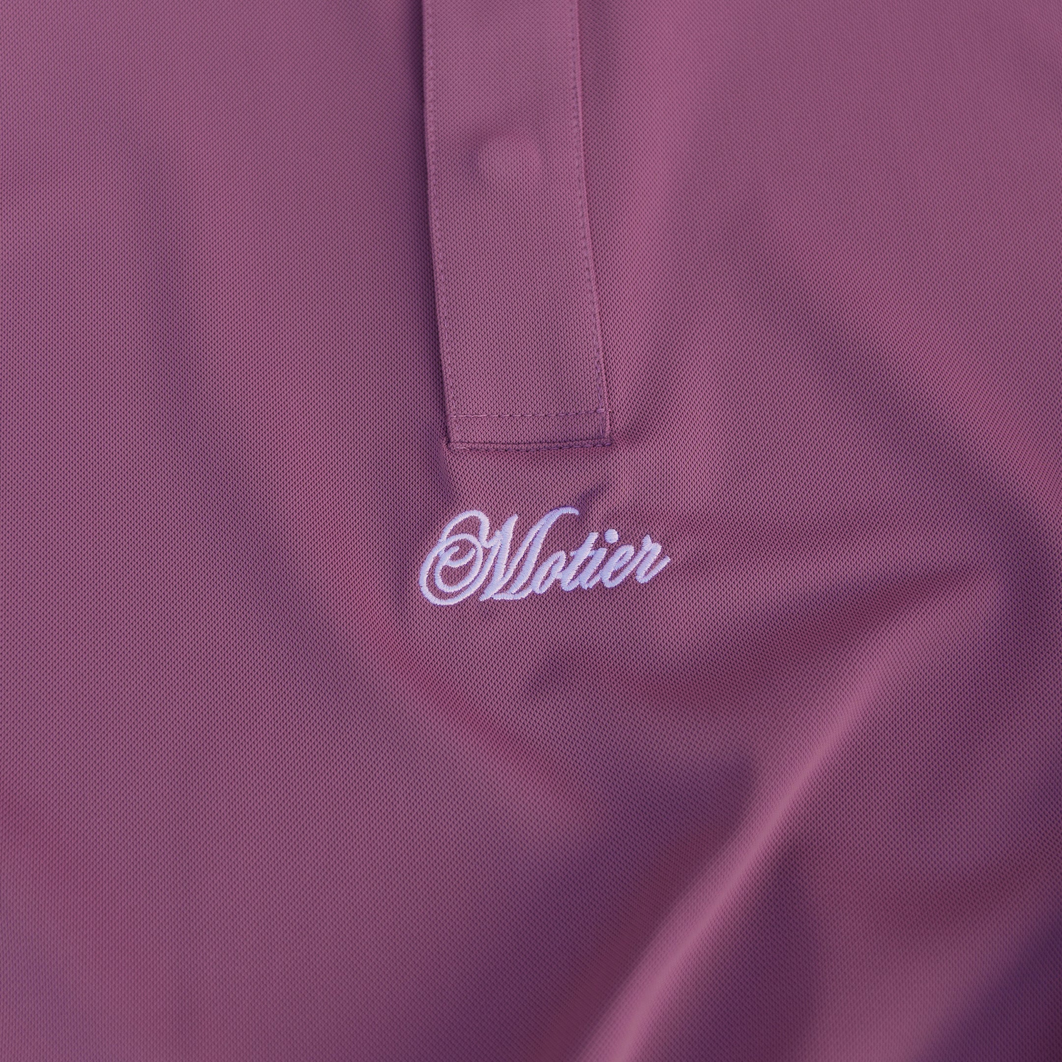 The Motier Pique Polo (Mulberry)