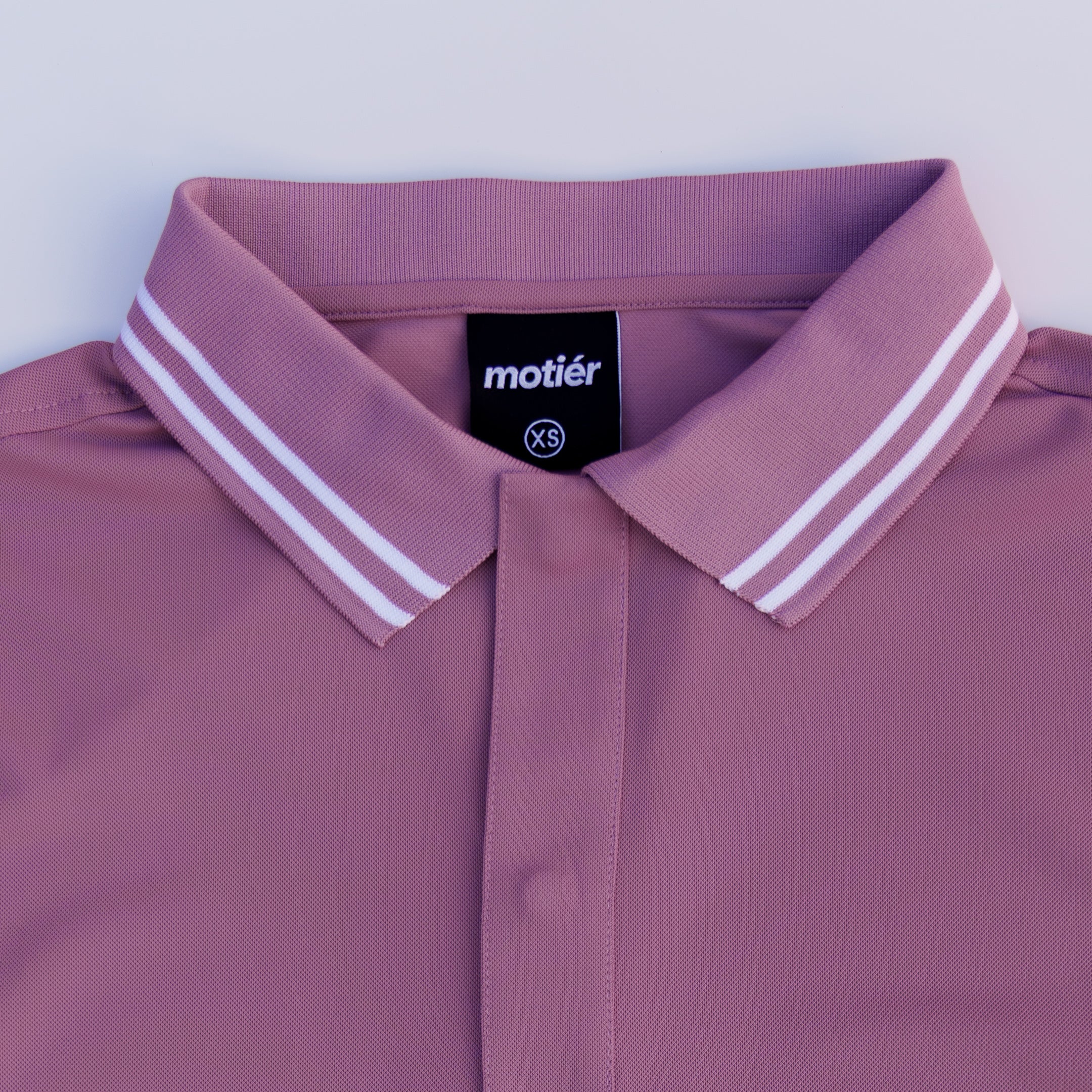 The Motier Pique Polo (Mulberry)