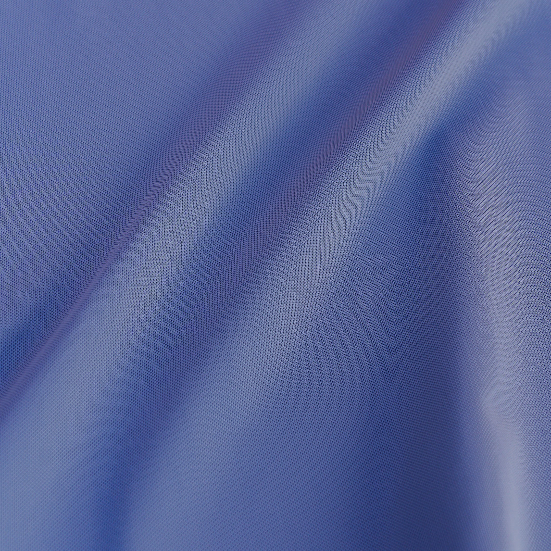 The Motier Pique Polo (Cobalt Ash)