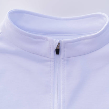 The Lionel Quarter Zip (White) - Motier Lafayette 