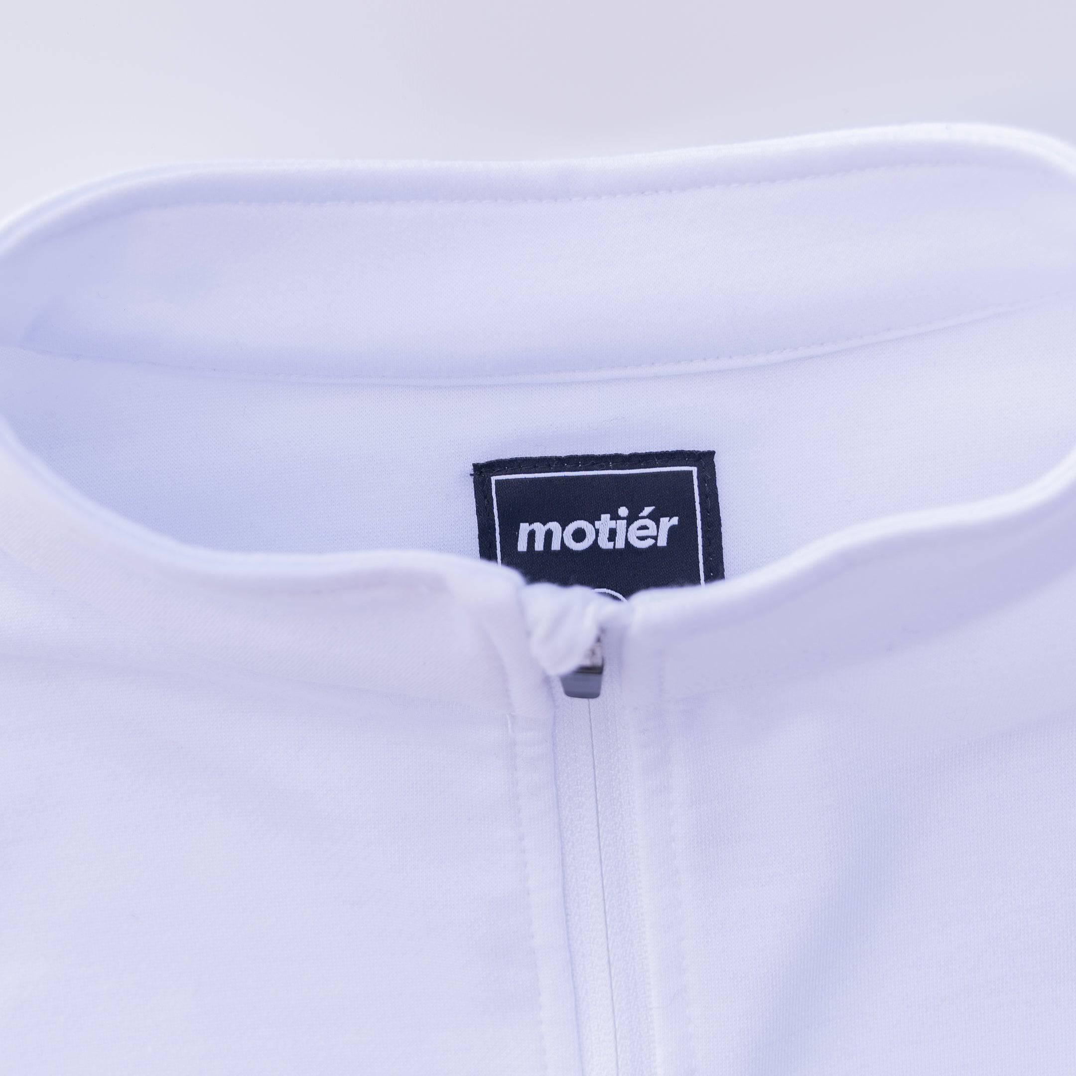 The Lionel Quarter Zip (White) - Motier Lafayette 