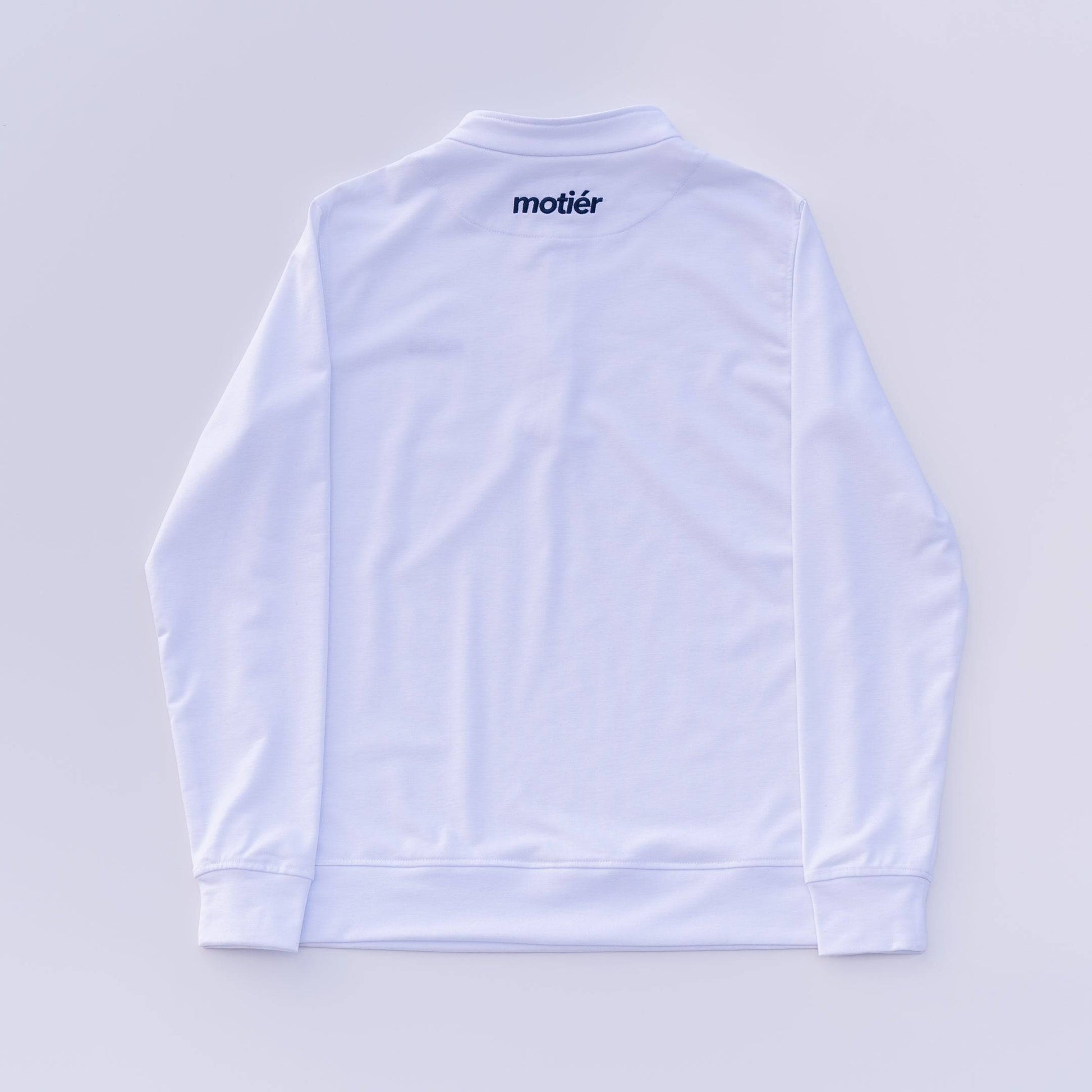 The Lionel Quarter Zip (White) - Motier Lafayette 