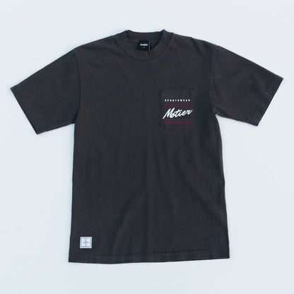 Retro Sportswear Luxe Pocket Tee (Vintage Black) - Motier Lafayette 