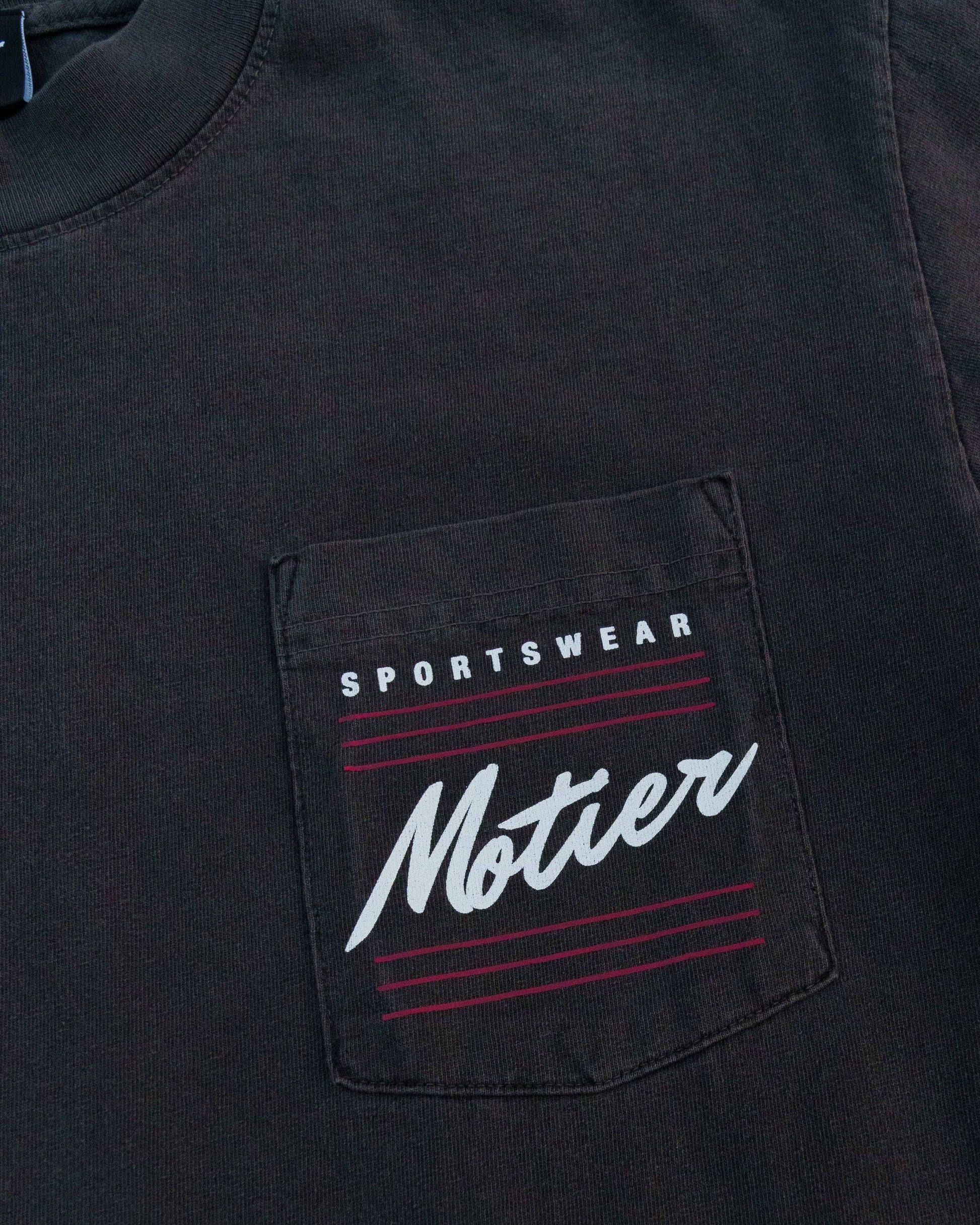 Retro Sportswear Luxe Pocket Tee (Vintage Black) - Motier Lafayette 