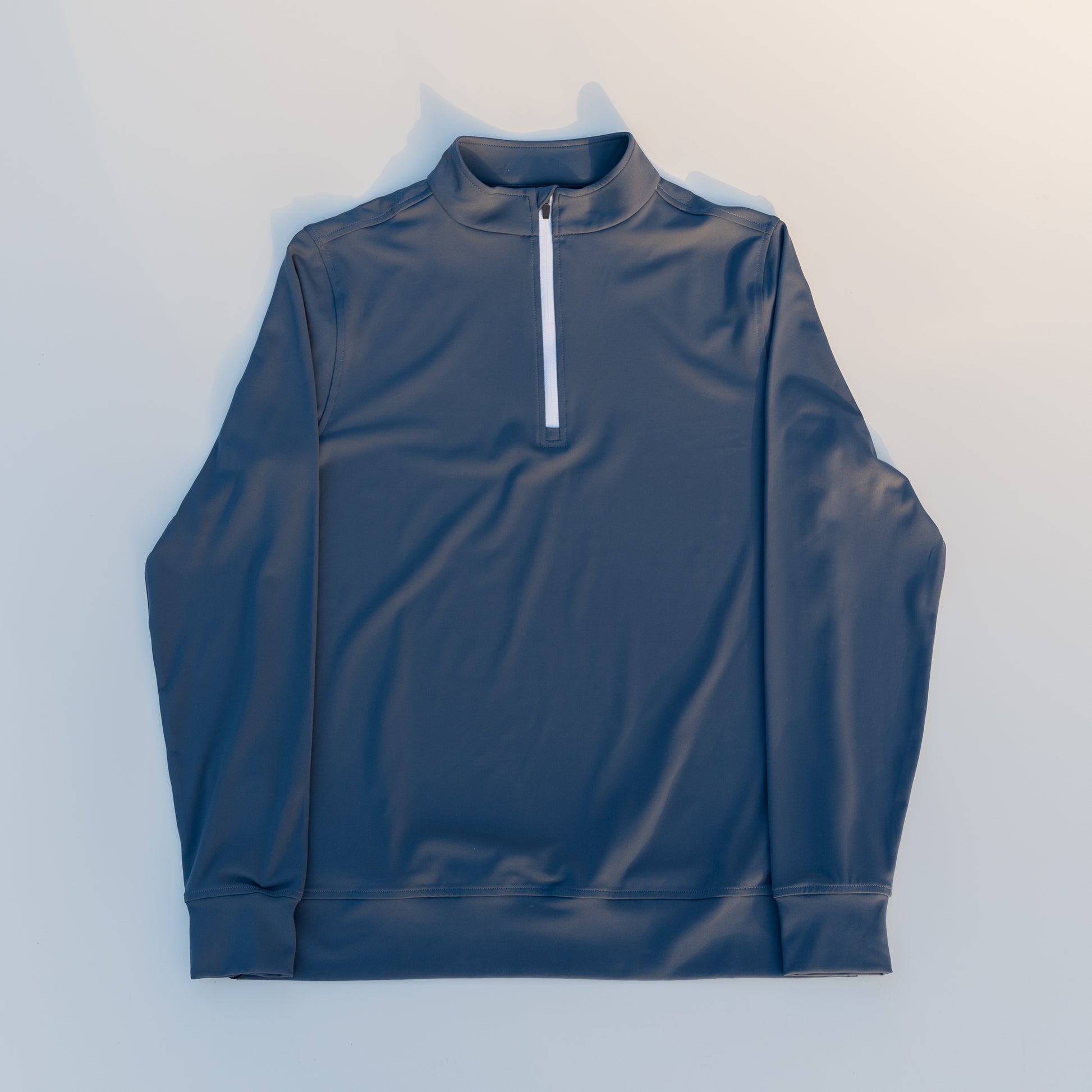 The Riviera Quarter Zip (Light Navy) - Motier Lafayette 