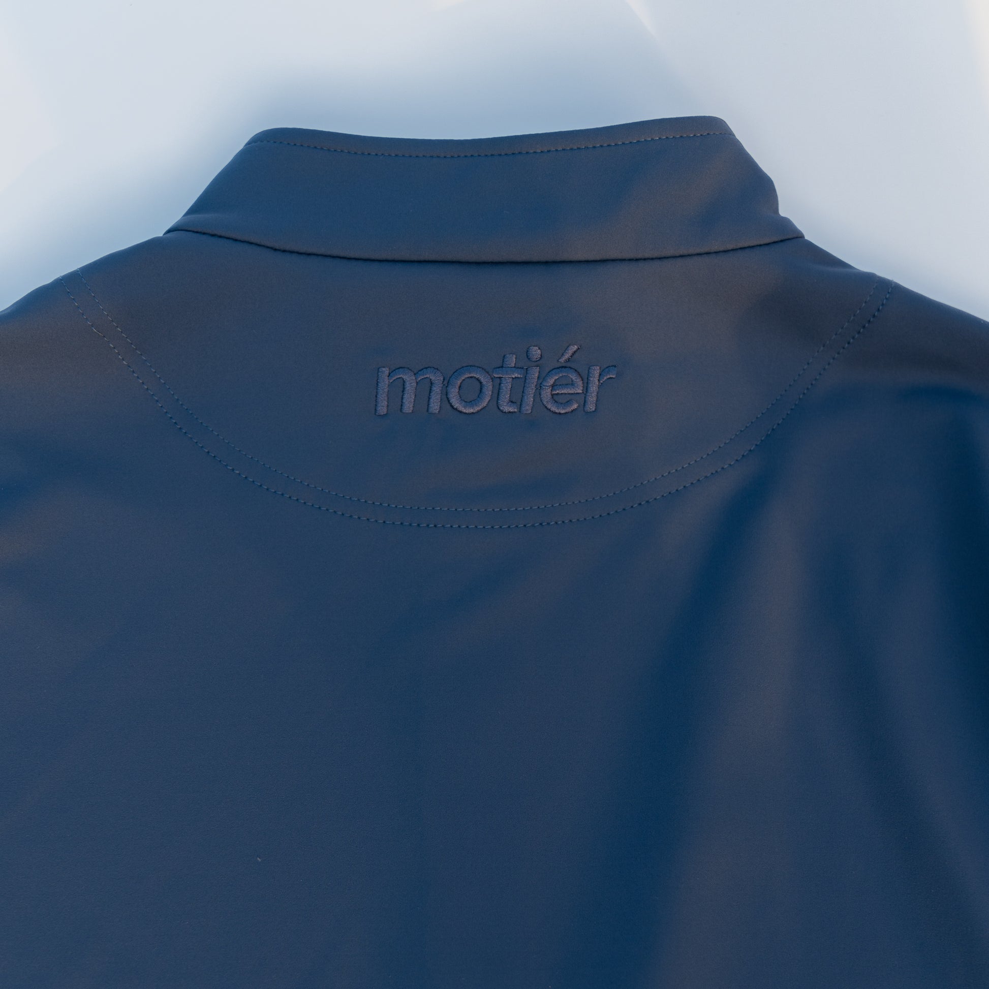 The Riviera Quarter Zip (Light Navy) - Motier Lafayette 