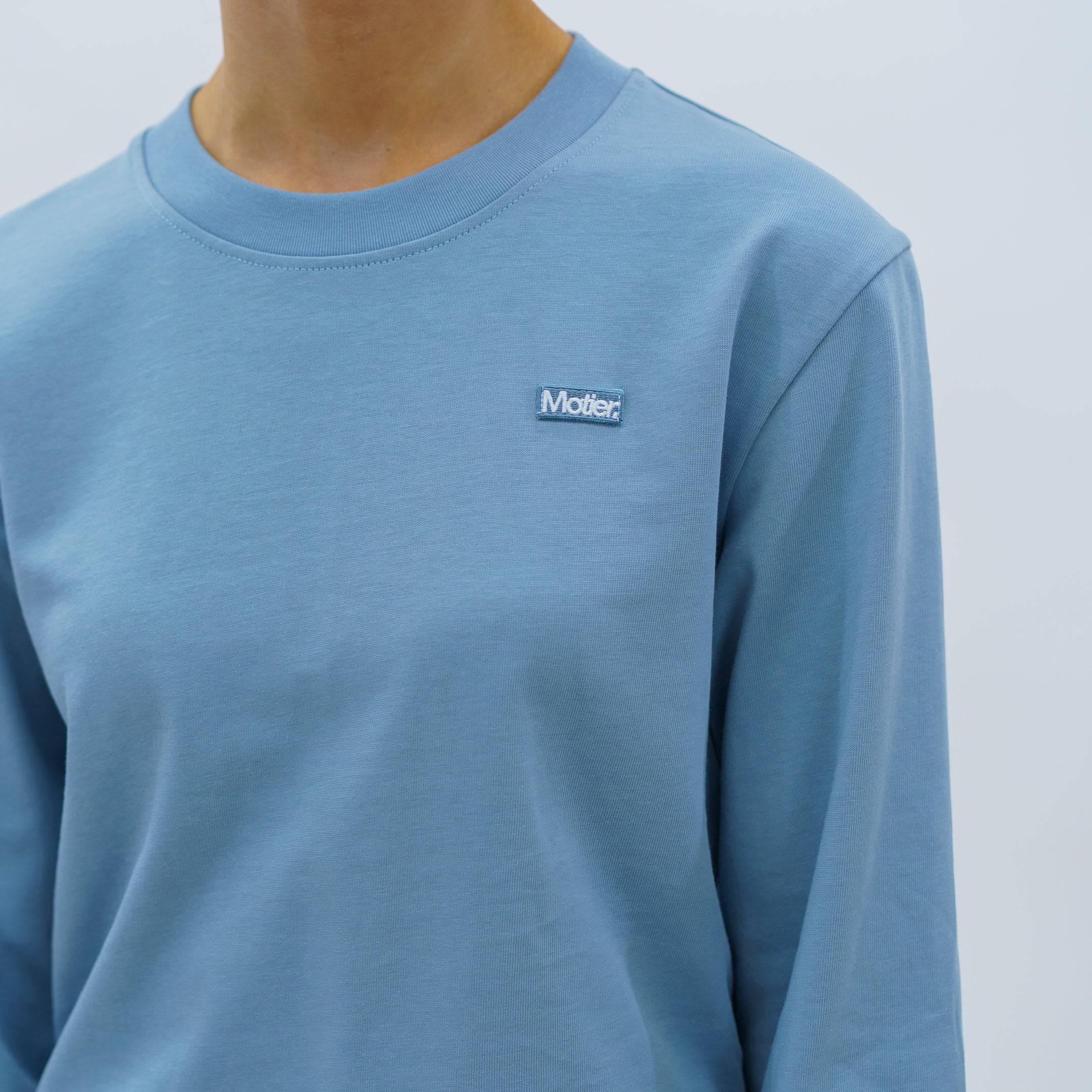 STC L/S Luxe Crop (Slate Blue) - Motier Lafayette 