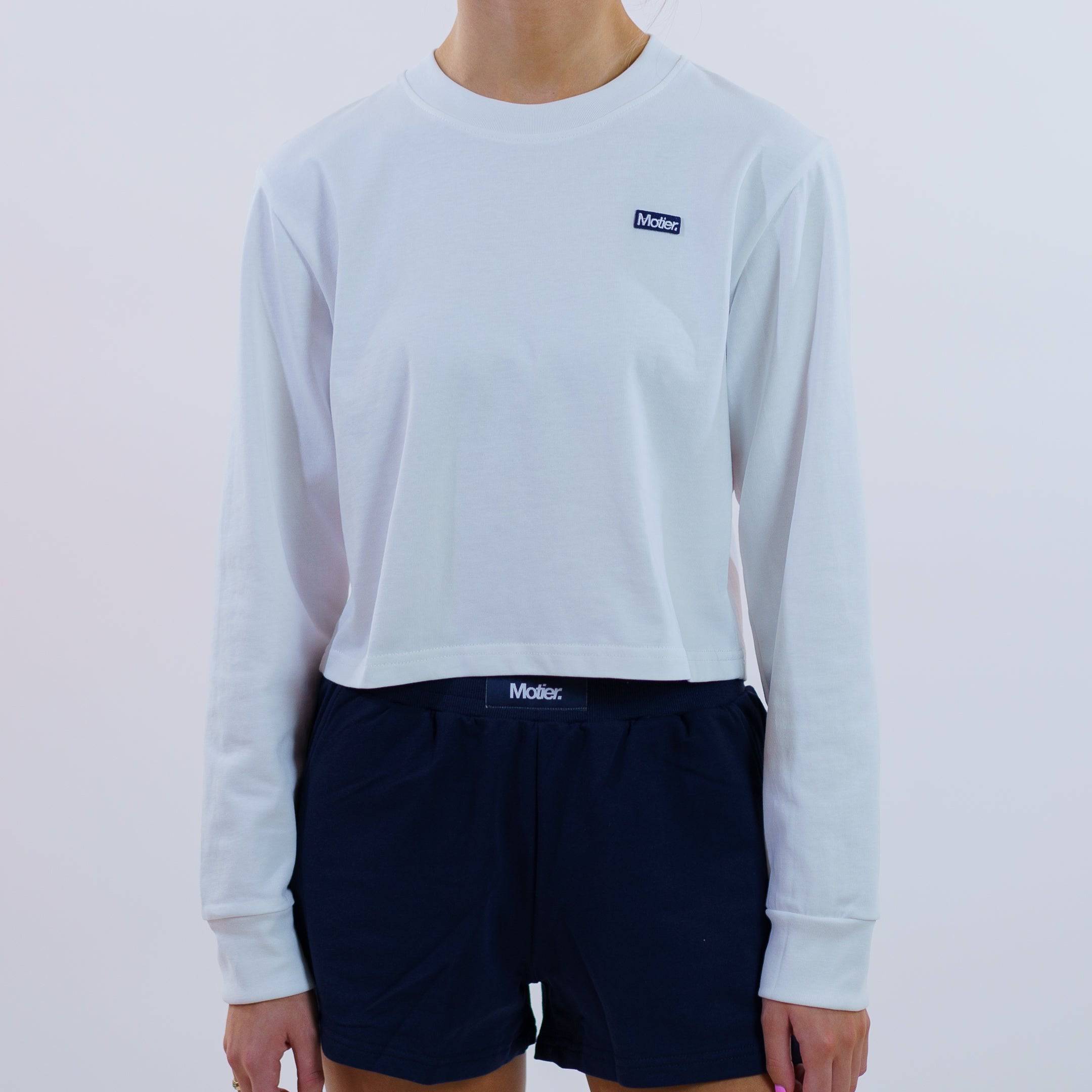 STC L/S Luxe Crop (White) - Motier Lafayette 