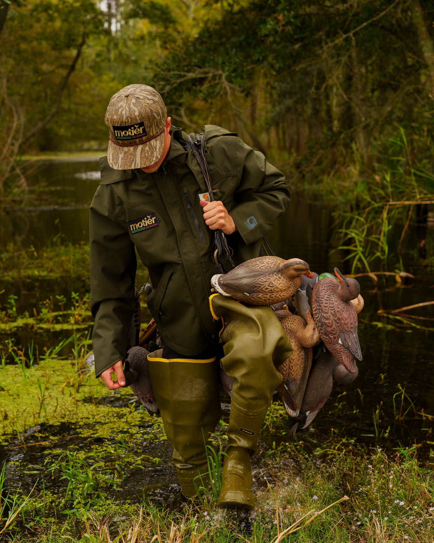 The Motier Outdoors Shoreline Jacket (Olive) - Motier Lafayette 