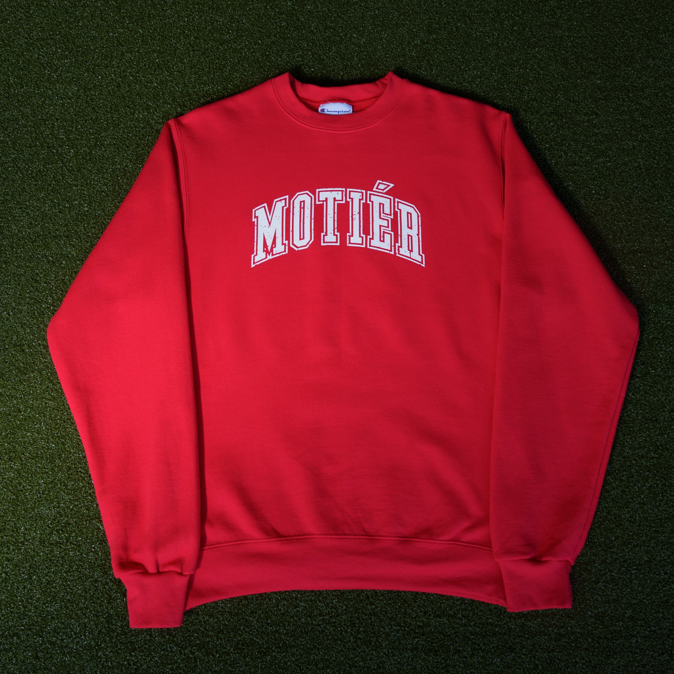 The University Crewneck (Vermillion) - Motier Lafayette 