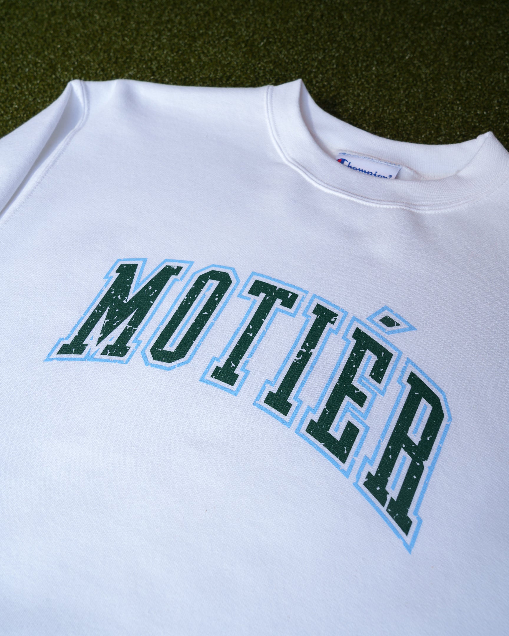 The University Crewneck (White) - Motier Lafayette 