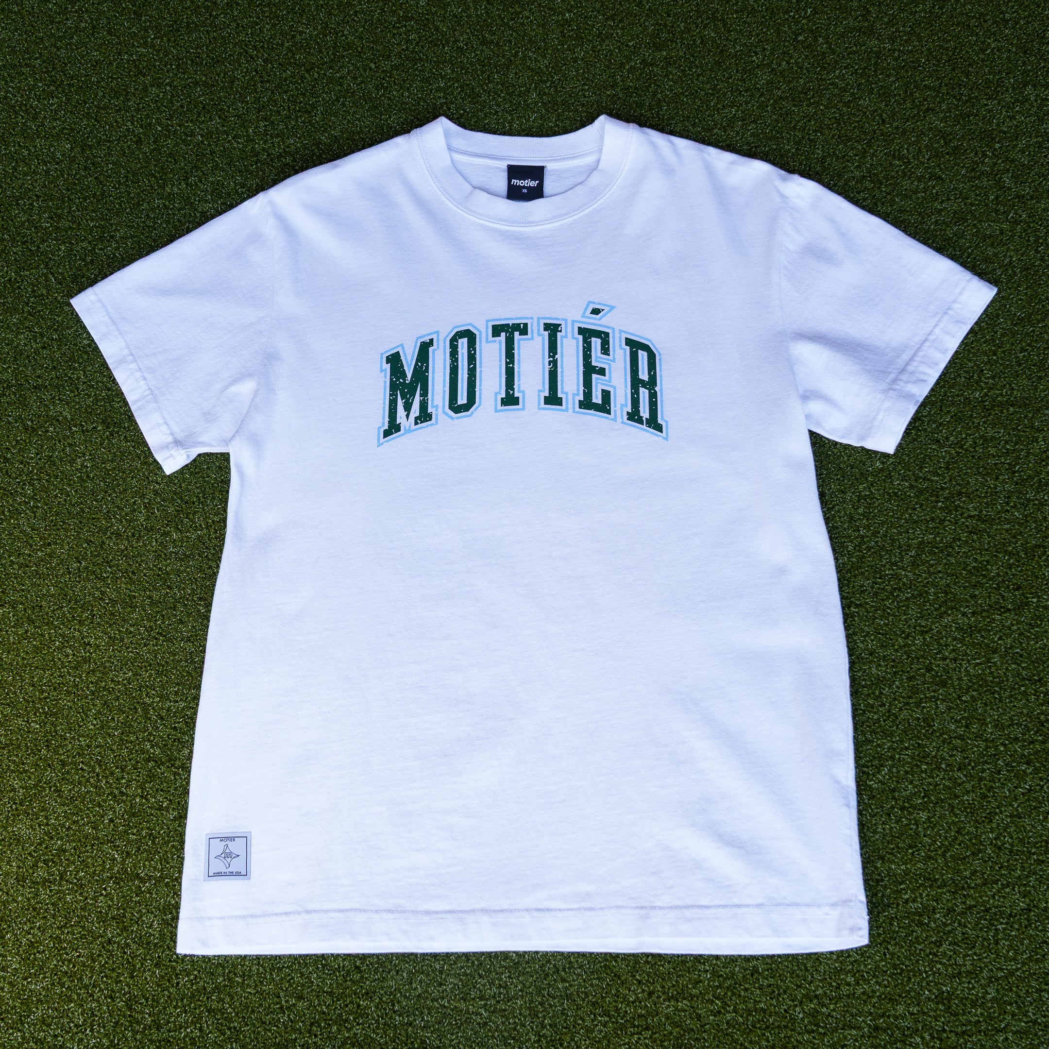 The University Luxe Tee (White) - Motier Lafayette 