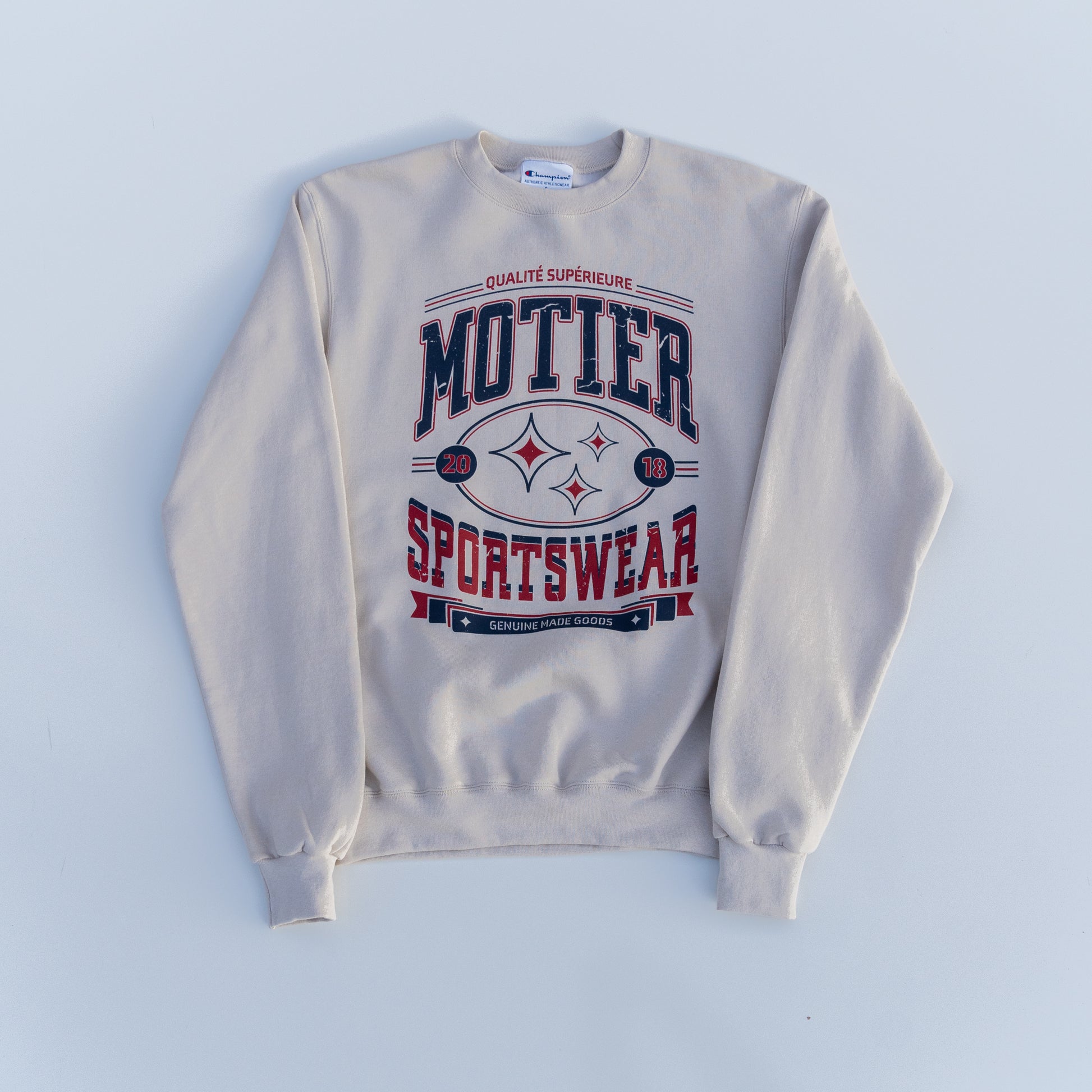 The Vintage Astroid Crewneck (Sand) - Motier Lafayette 