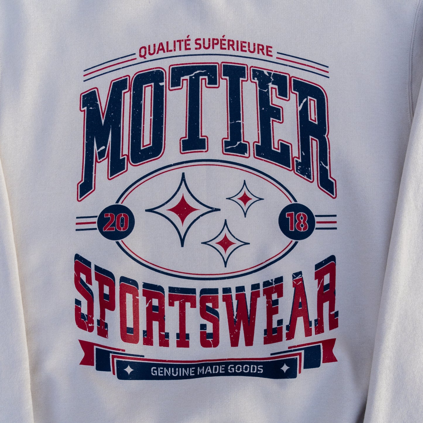 The Vintage Astroid Crewneck (Sand) - Motier Lafayette 