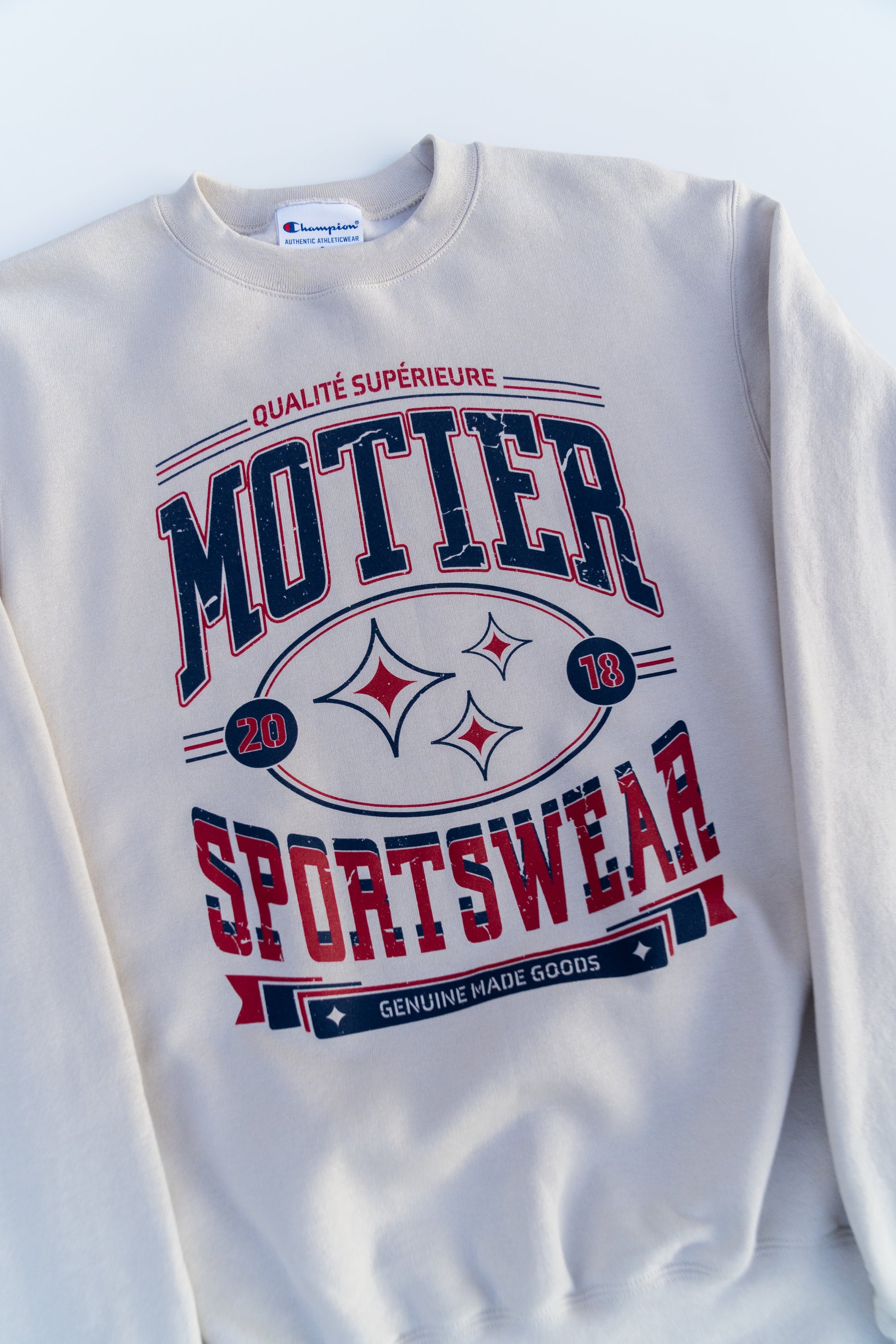 The Vintage Astroid Crewneck (Sand) - Motier Lafayette 