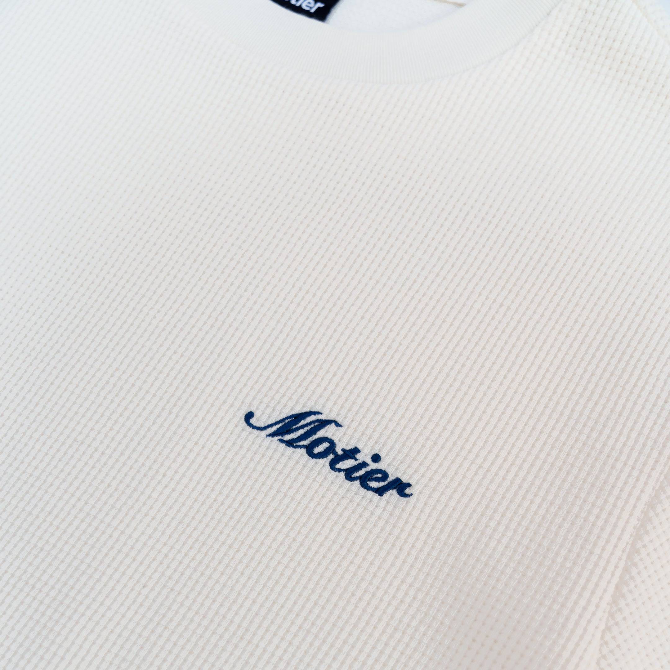 The Sterling Waffle Tee (Cream) - Motier Lafayette 