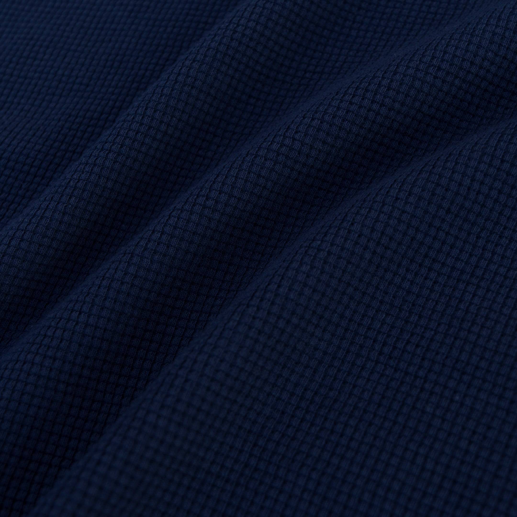 The Sterling Waffle Tee (Navy) - Motier Lafayette 