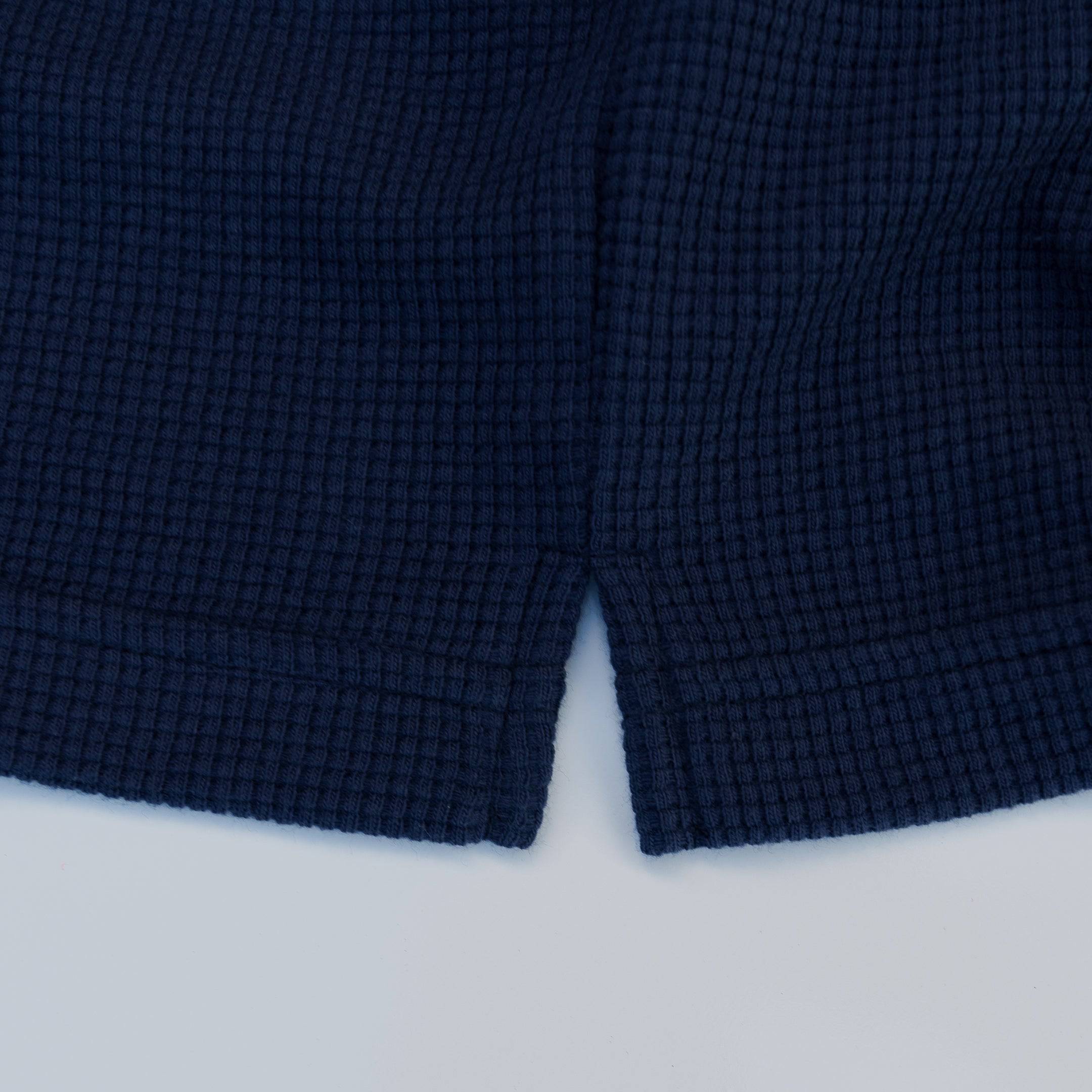 The Sterling Waffle Tee (Navy) - Motier Lafayette 